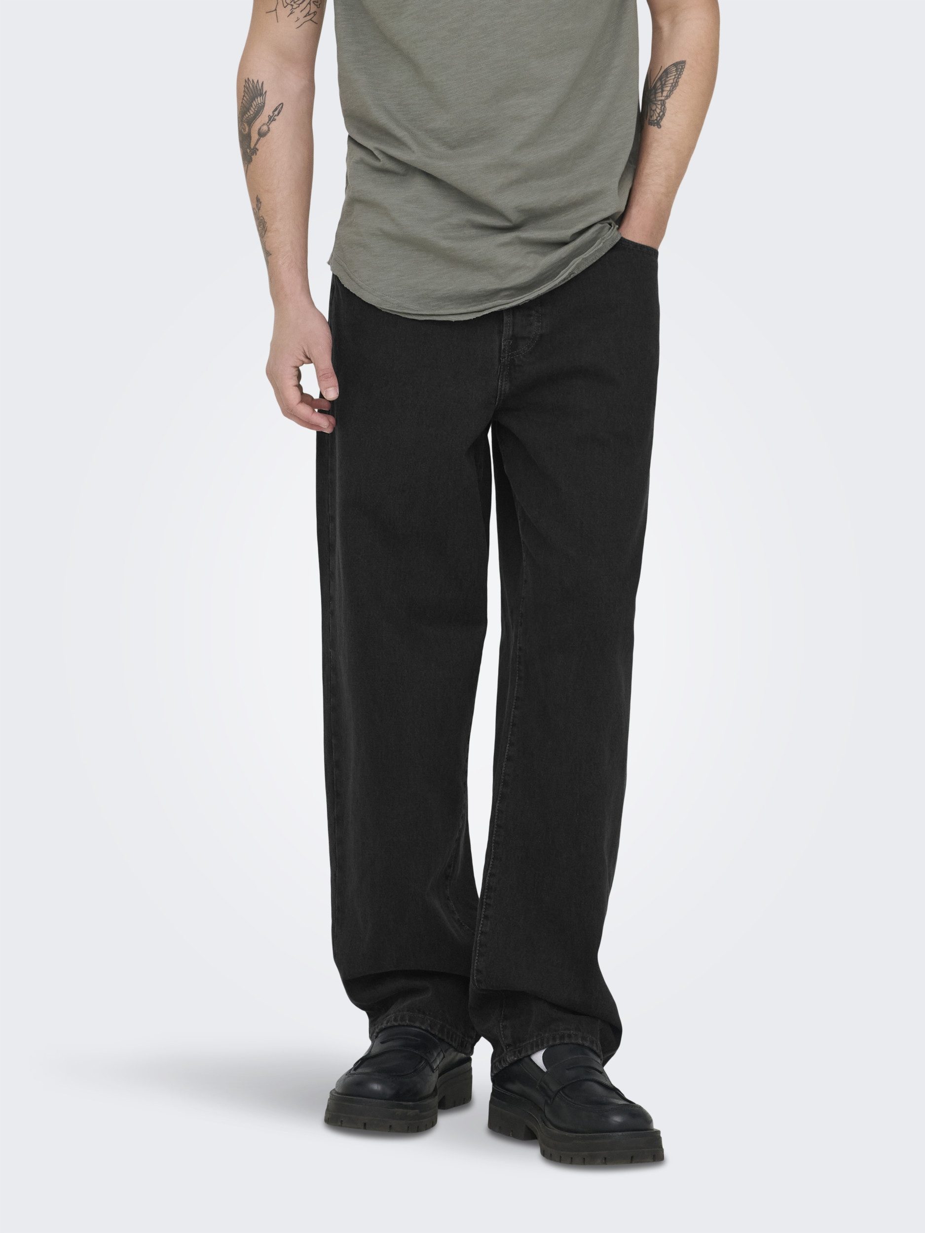ONLY & SONS 5-Pocket-Jeans ONSFADE LOOSE WB 6778 TAI DNM NOOS