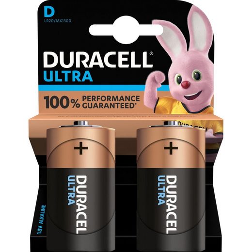 Duracell »Ultra Power, 2 Stück, D« Batterie