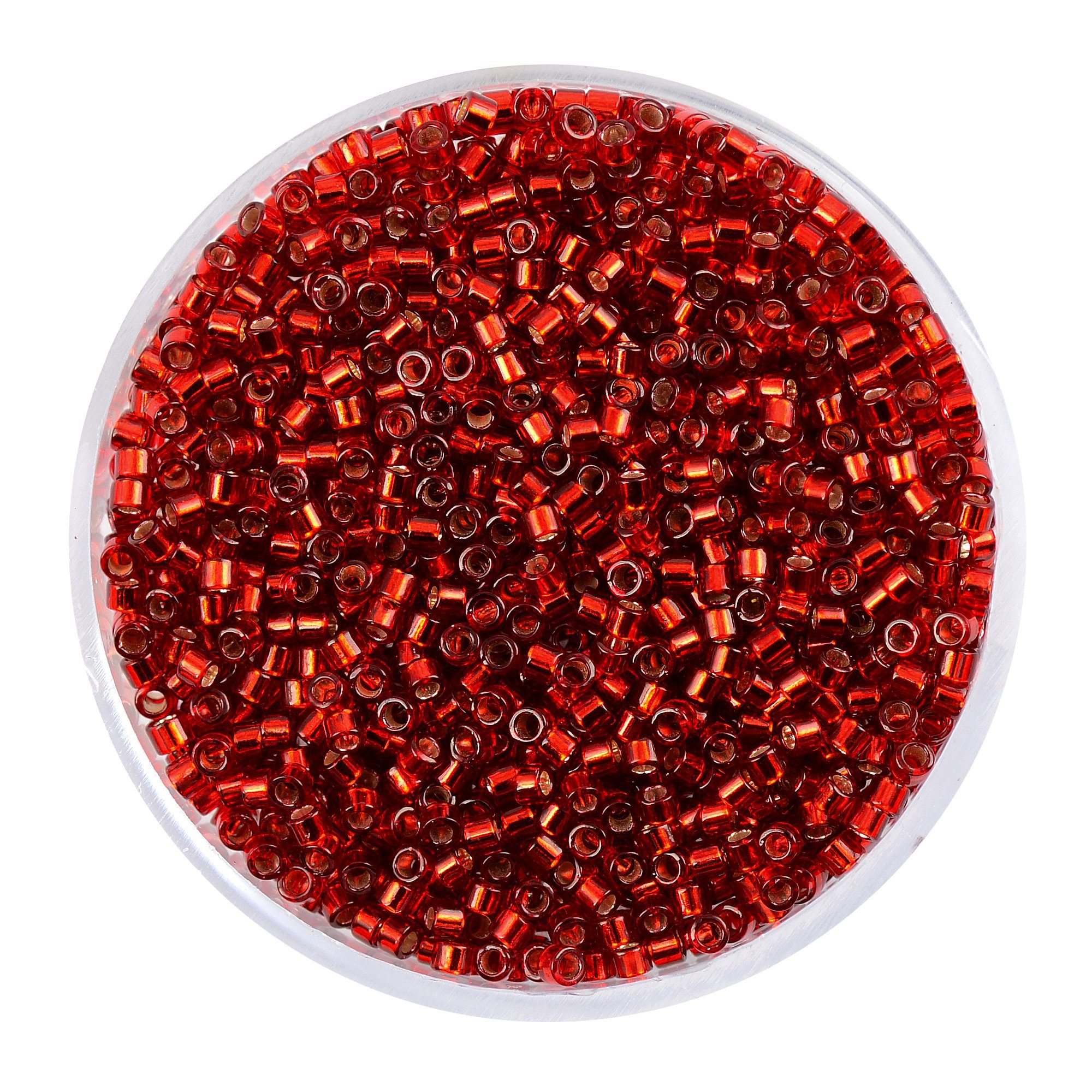 Pracht Bastelperlen Schmuckperlen Delica-Roccailles, 2 mm, unterschiedliche Farbauswahl