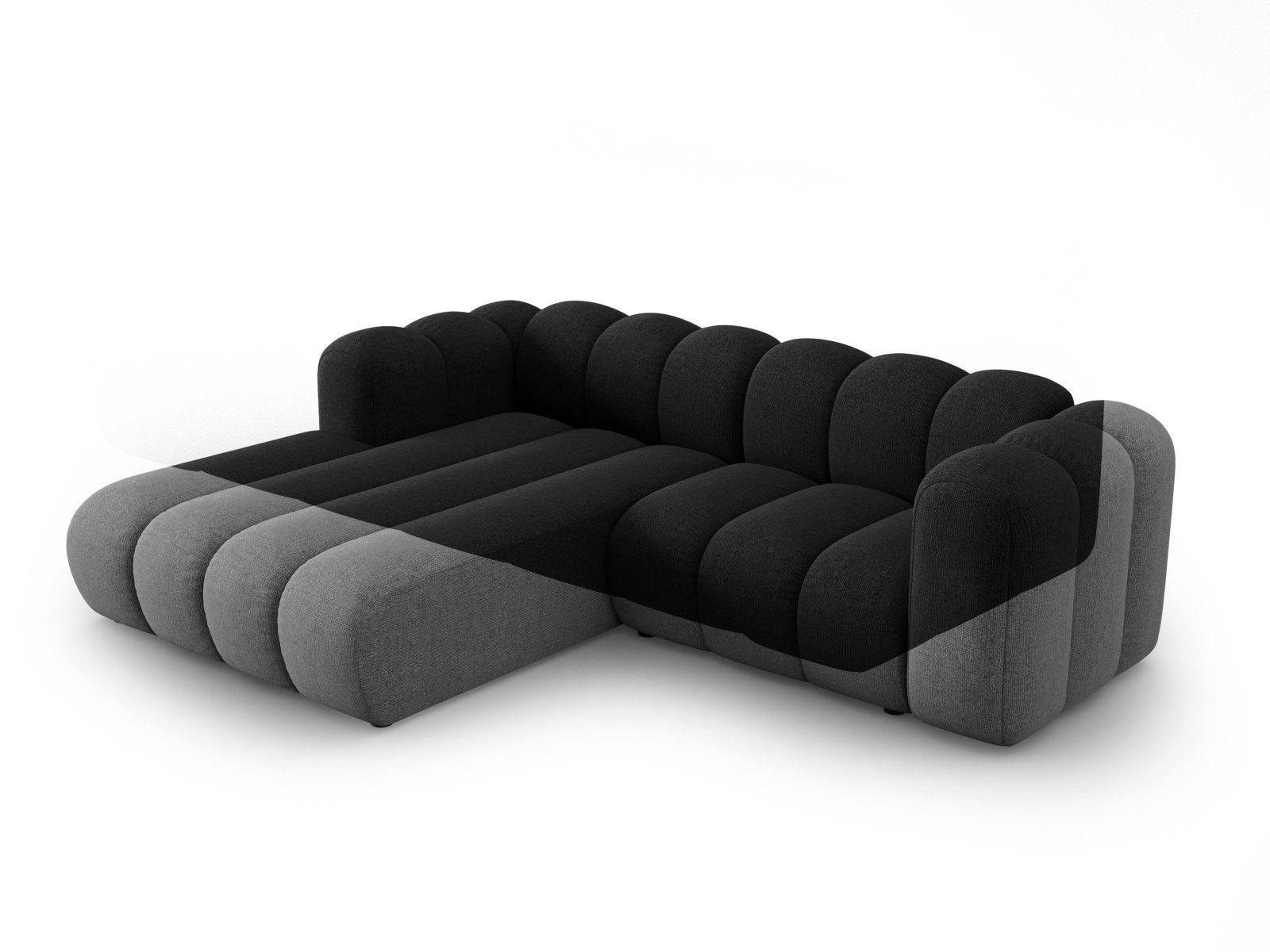 Micadoni Ecksofa Lupine, modular 3-Sitzer günstig online kaufen