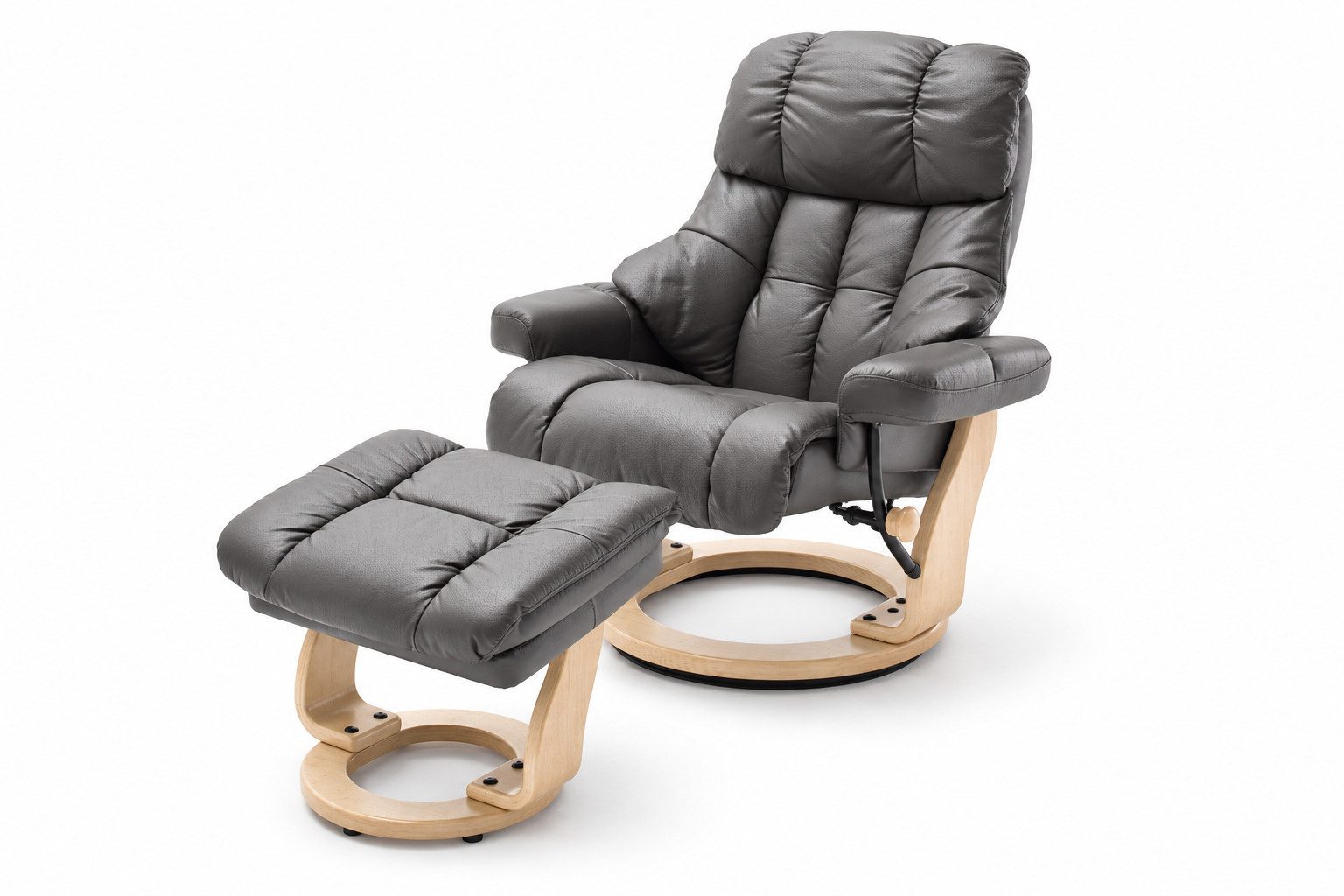 Robas Lund Relaxsessel CALGARY XXL inkl. Hocker, bis ca. 135° neigbar, 360° drehbar, bis zu 180kg belastbar, ca. 97x110x92 cm
