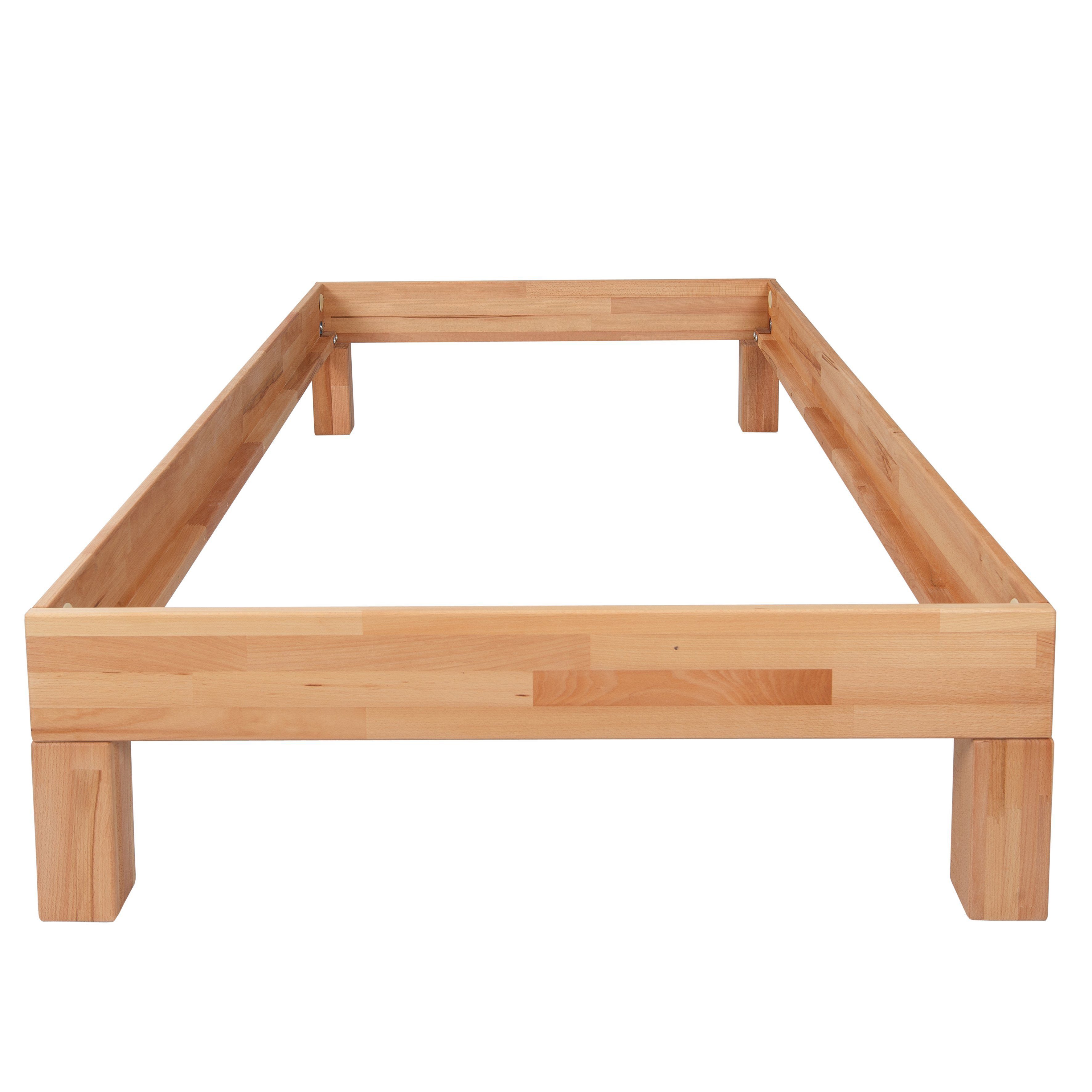 Krok Wood Massivholzbett Jana in Buche – Bild 3 von 5