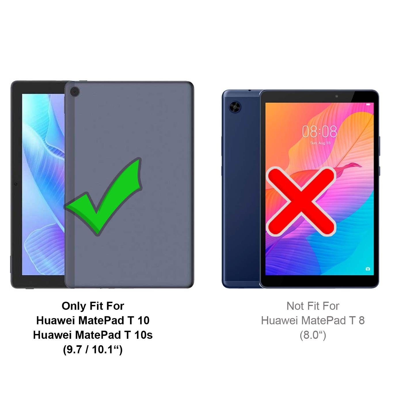 CoolGadget Schutzfolie Panzerfolie für Huawei MatePad T 10 / T10s, (9H+ Hartglas, Bubble Free), Panzerglas Schutzfolie für Huawei MatePad T 10 / T10s Folie