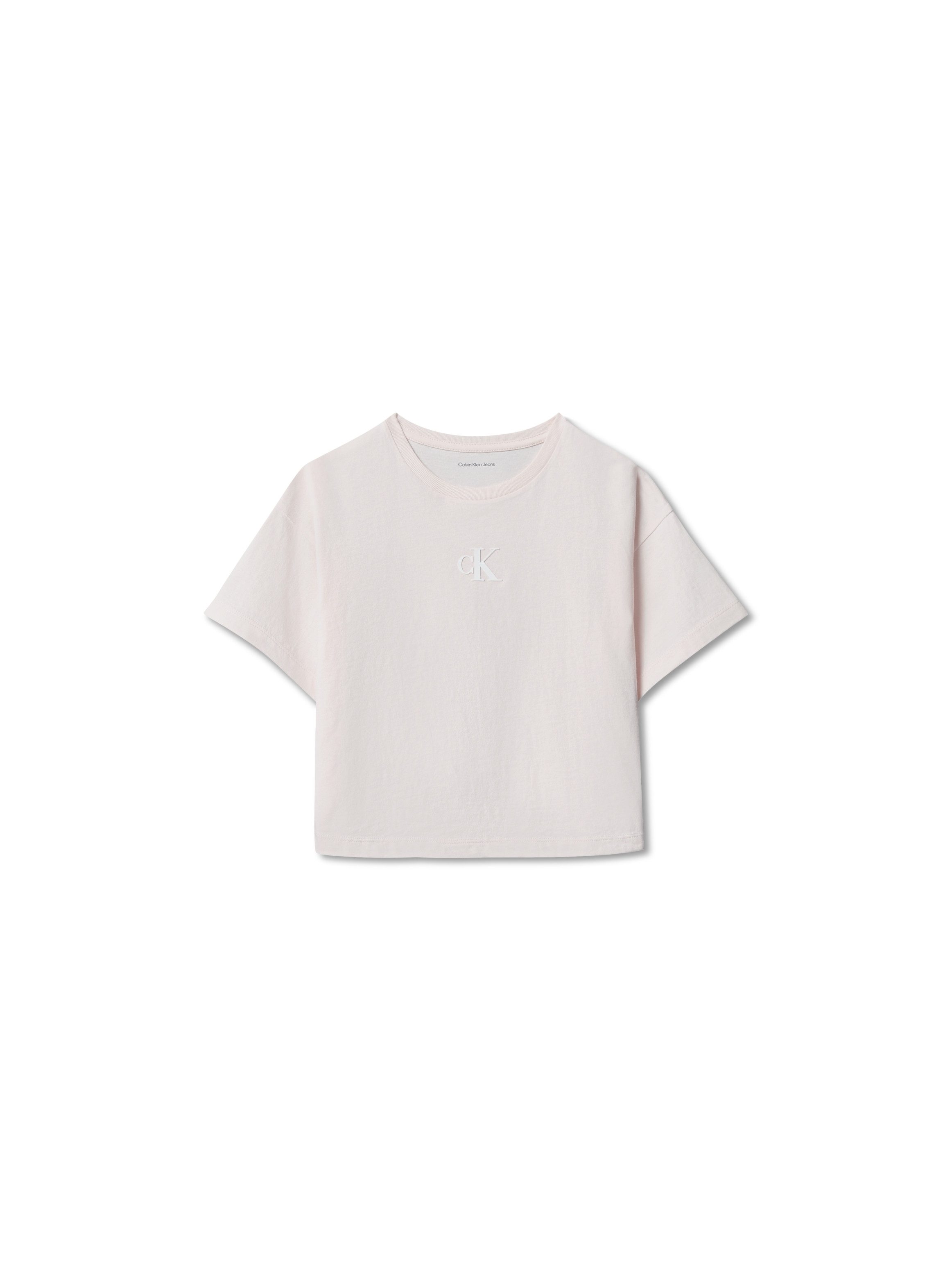 Calvin Klein Jeans T-Shirt Rundhalsausschnitt, bequeme Passform, reine Baumwolle – Bild 5 von 5