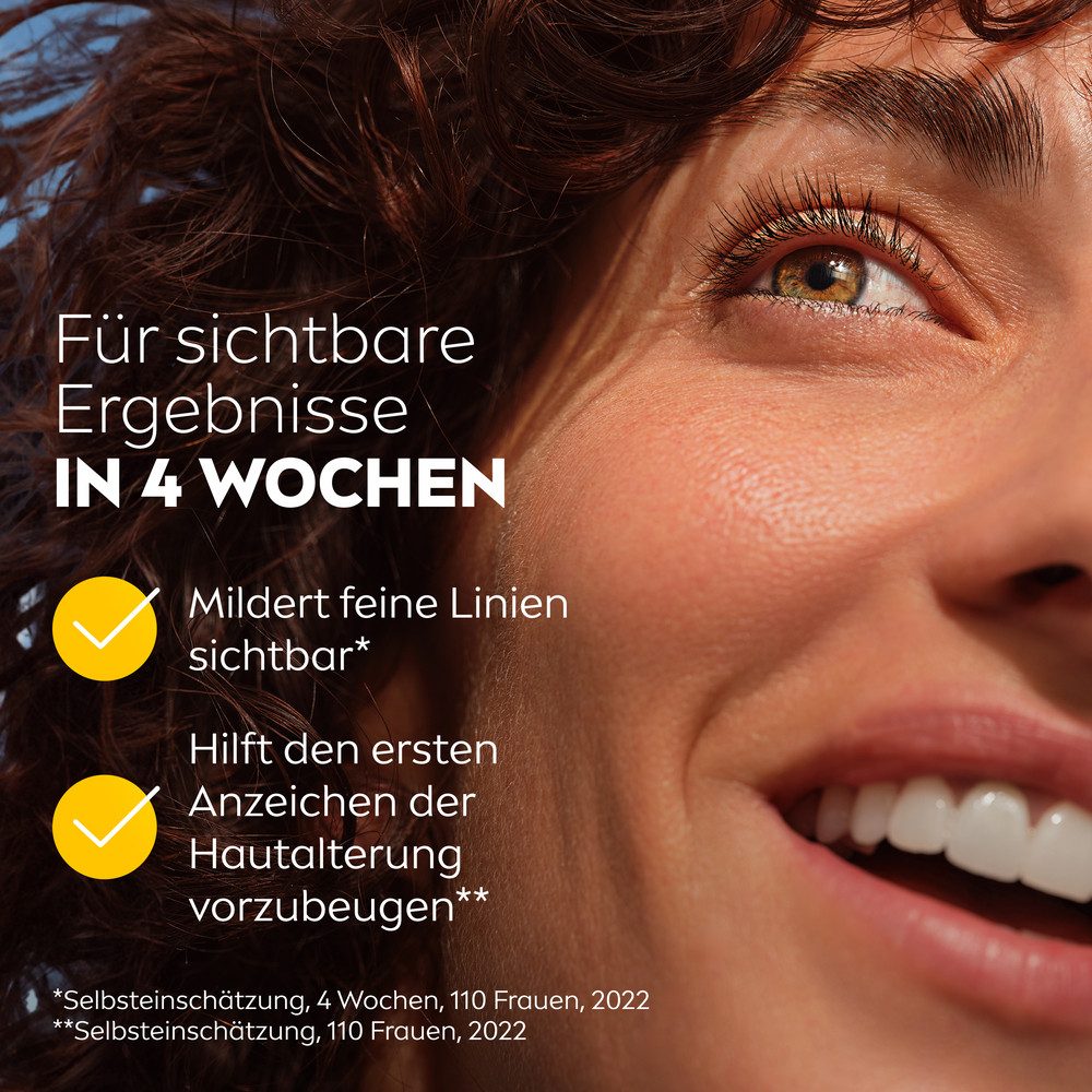 Nivea Tagescreme Q10 ANTI-FALTEN ENERGY VITAMIN C TAGEPFLEGE LSF 15, mit Q10, Creme-Textur, 24 Stunden Feuchtigkeit, LSF 15