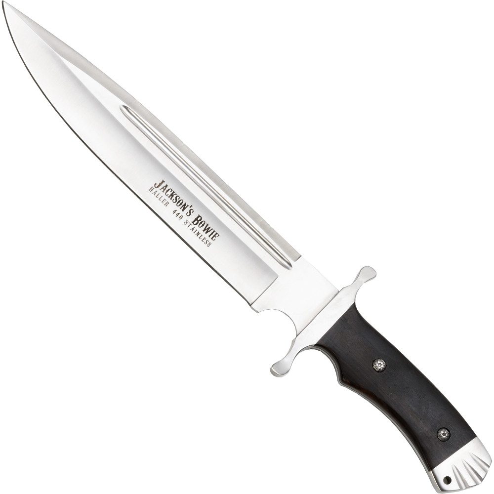 Survival Knife Haller Jackson Bowie, Feststehendes Messer mit Pakkaholz Griff