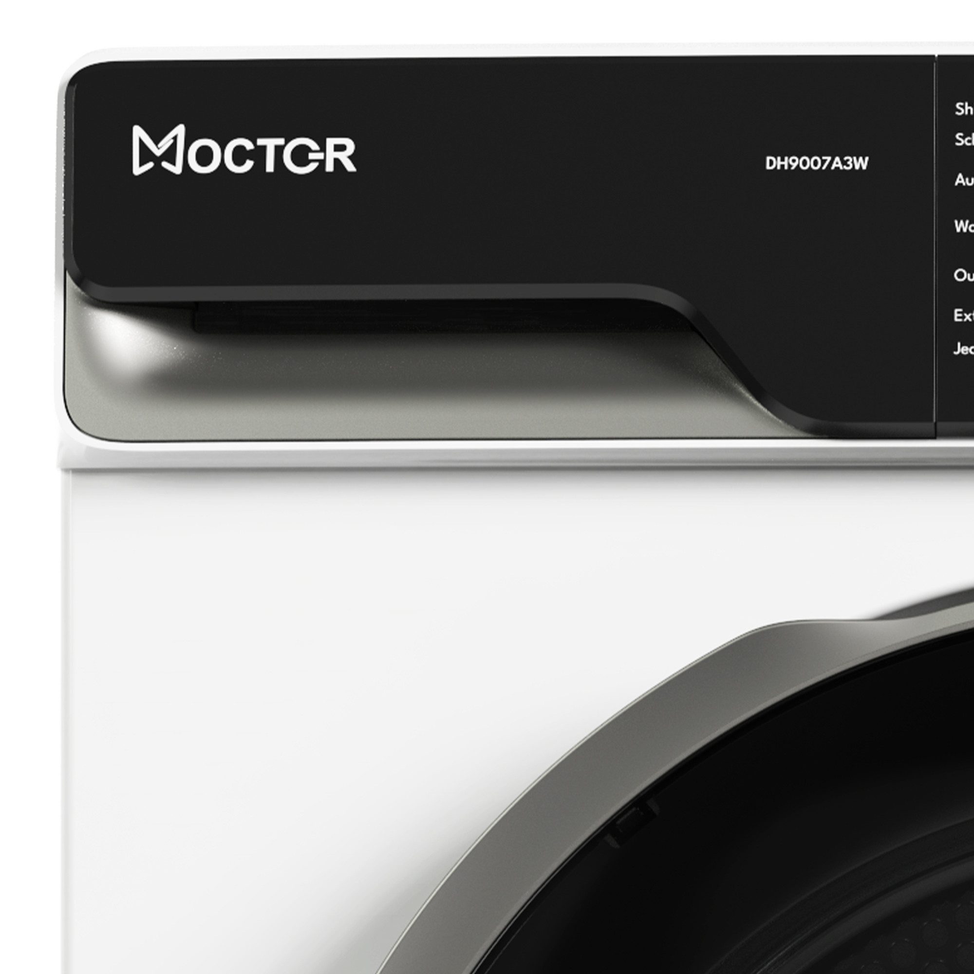 MOCTOR Wärmepumpentrockner DH9007A3W, Startzeitauswahl, Zwei-Wege-Schleudern, Boomeranggehäuse