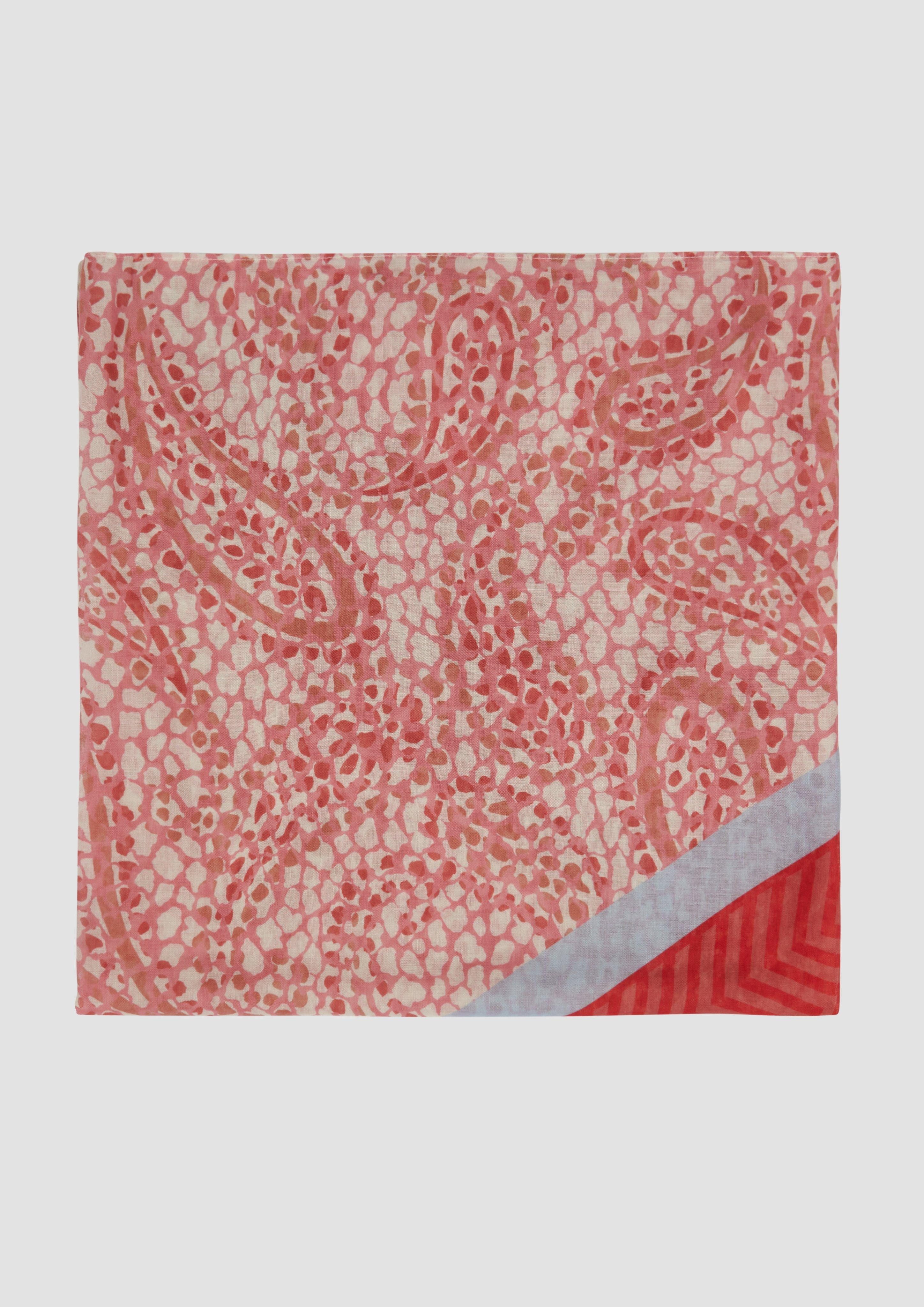 s.Oliver Halstuch Snood mit All-over-Print, Logo günstig online kaufen