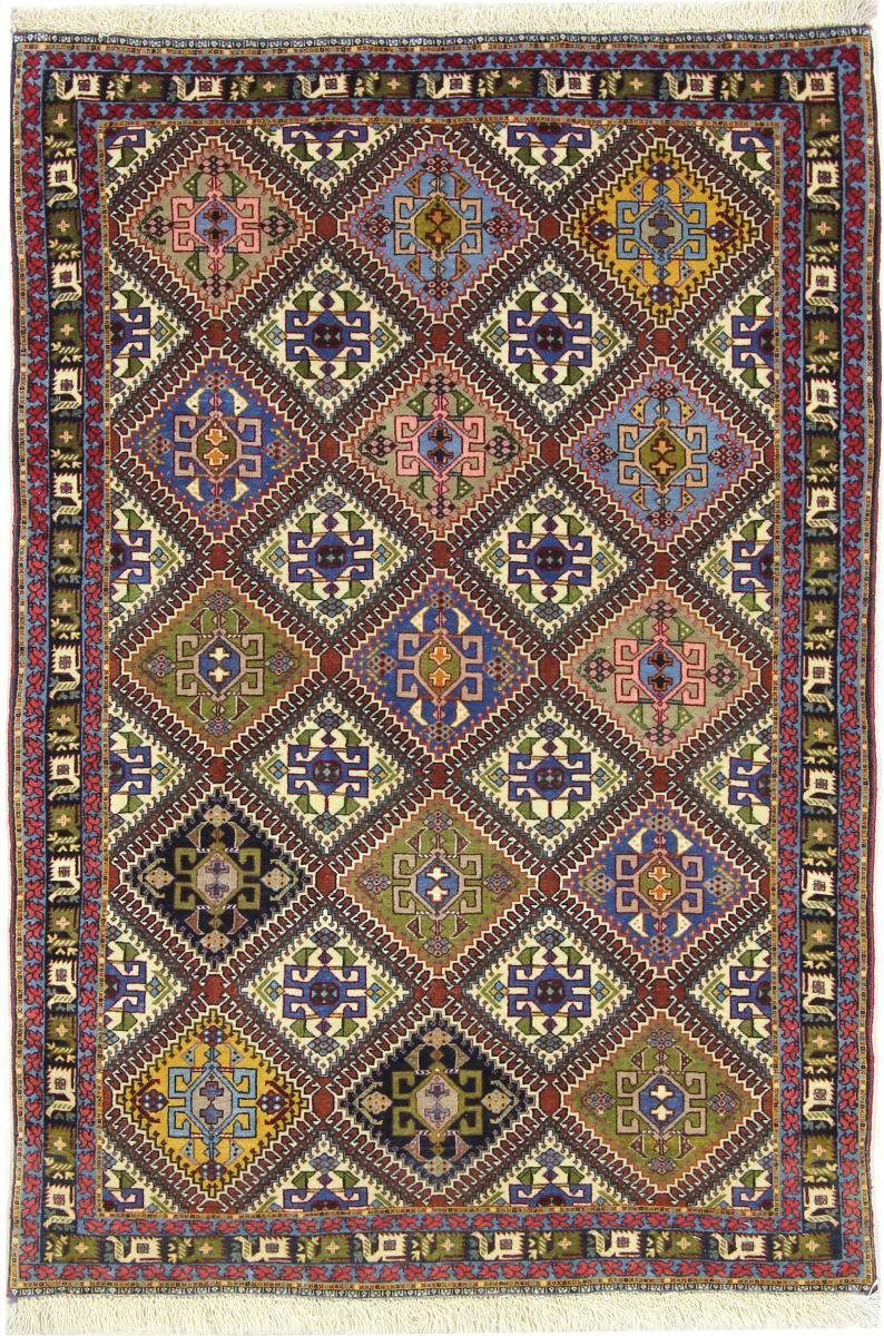 Orientteppich Ghashghai 98x143 Handgeknüpfter Orientteppich / Perserteppich, Nain Trading, rechteckig, Höhe: 12 mm