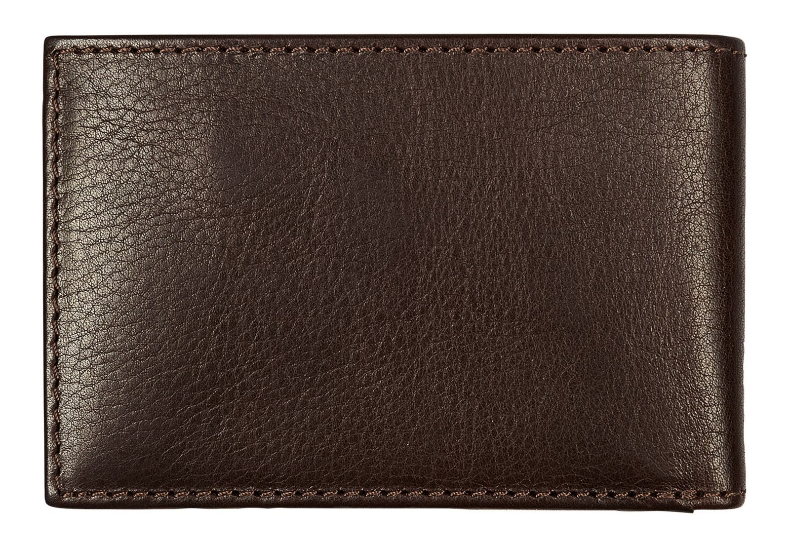 camel active Geldbörse Horizontal Wallet Slim, aus echtem Leder mit RFID-Blocker Schutz