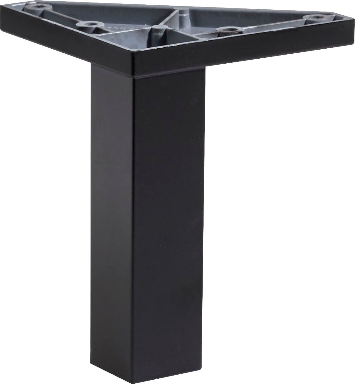 cm, Quickset Möbelfuß PELIPAL schwarz 930, matt (2-St), Höhe 10