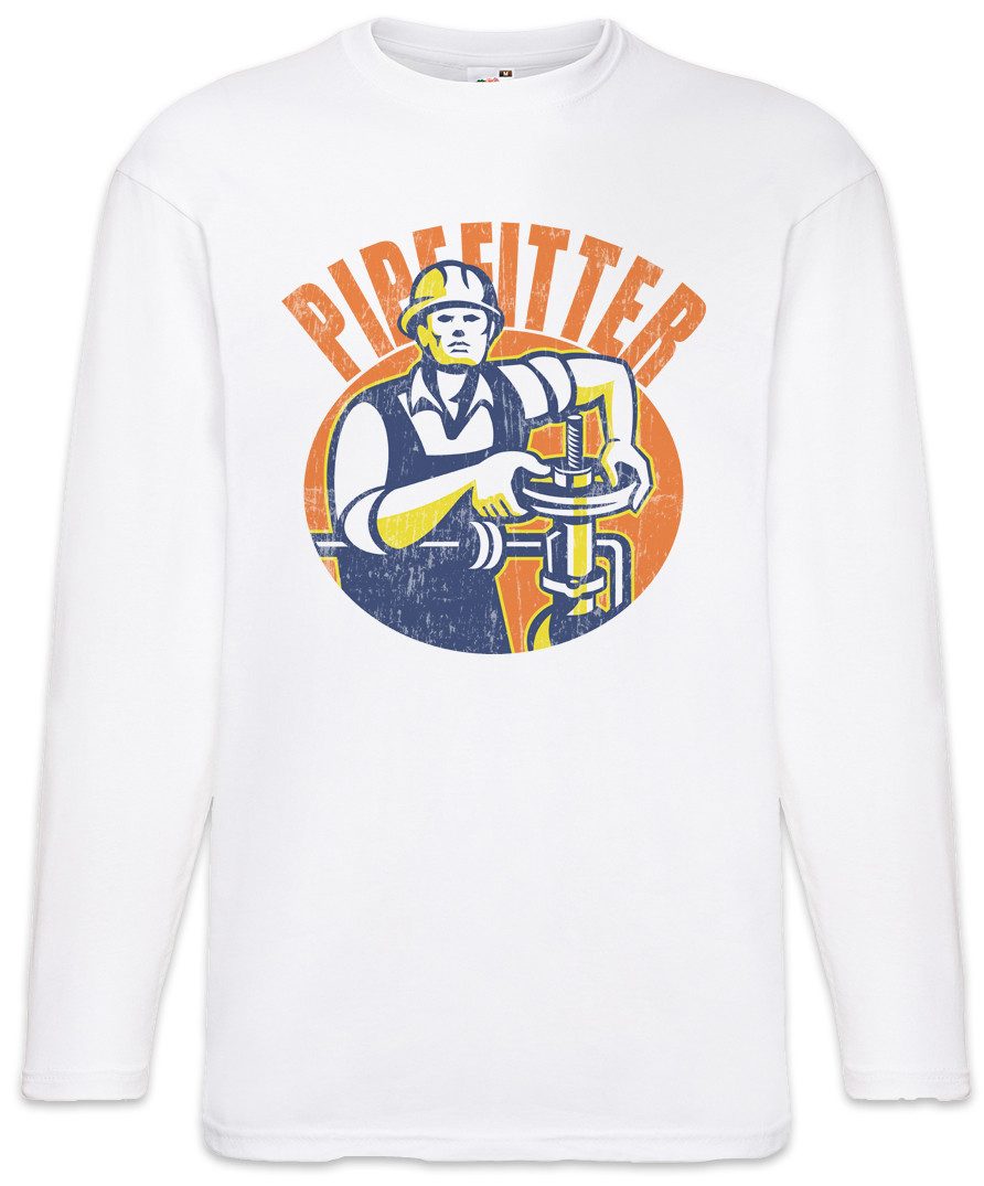 Langarmshirt Pipefitter Langarm T-Shirt Klempner Plumber Gas Wasser Installateur