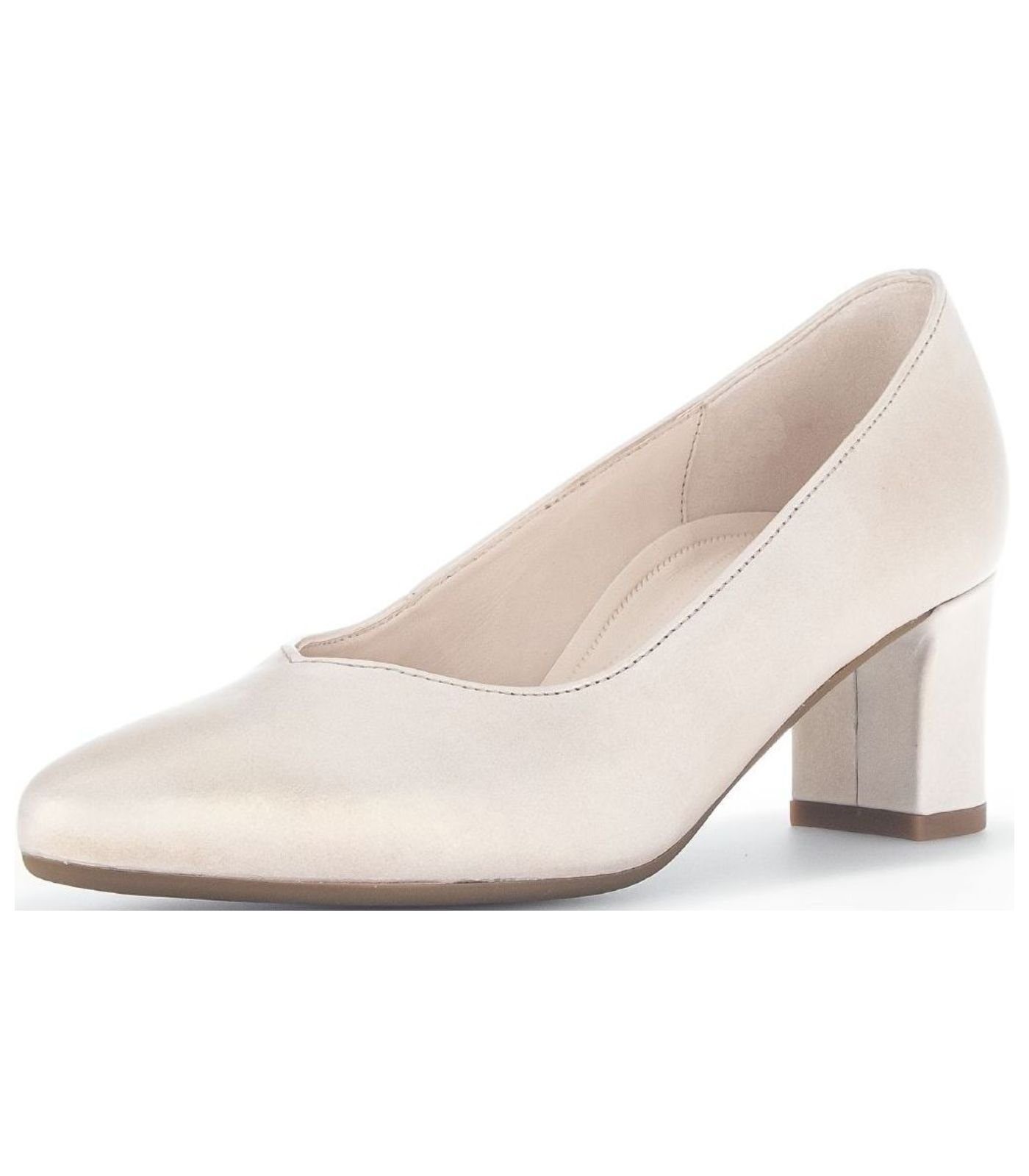 Gabor Pumps Leder Pumps Beige 61) (puder 