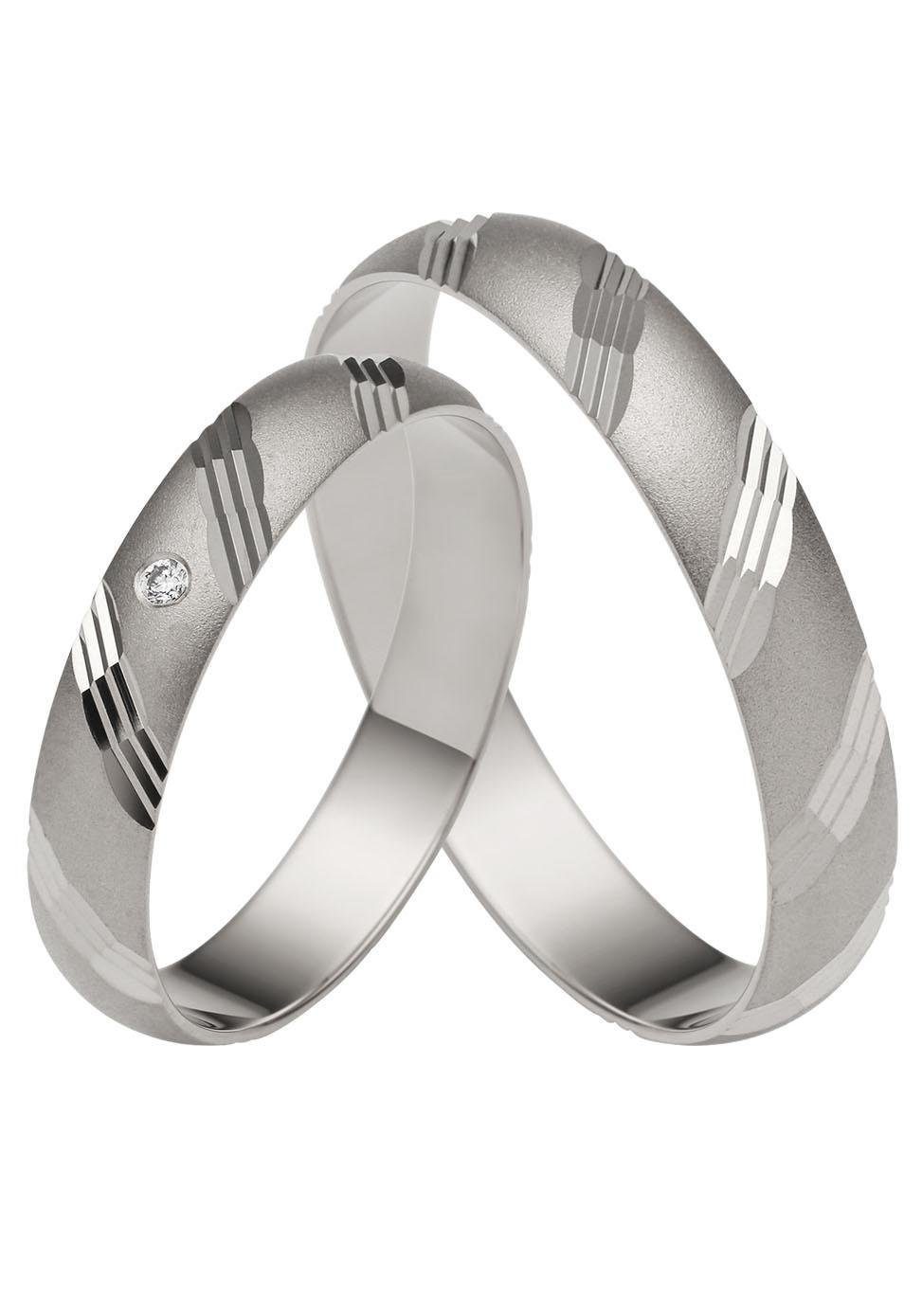 Firetti Trauring Schmuck Geschenk Gold 375 Hochzeit Ehering "LIEBE", Made in Germany, wahlweise mit oder ohne Brillanten