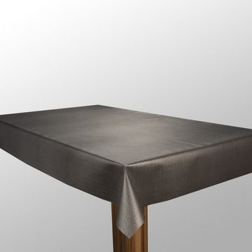 laro Tischdecke Wachstuch-Tischdecken Weihnachten Carbon Schwarz Grau rechteckig