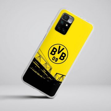 DeinDesign Handyhülle Borussia Dortmund BVB Fanartikel Stadion Schwarz-Gelb - BVB, Xiaomi Redmi 10 Silikon Hülle Bumper Case Handy Schutzhülle