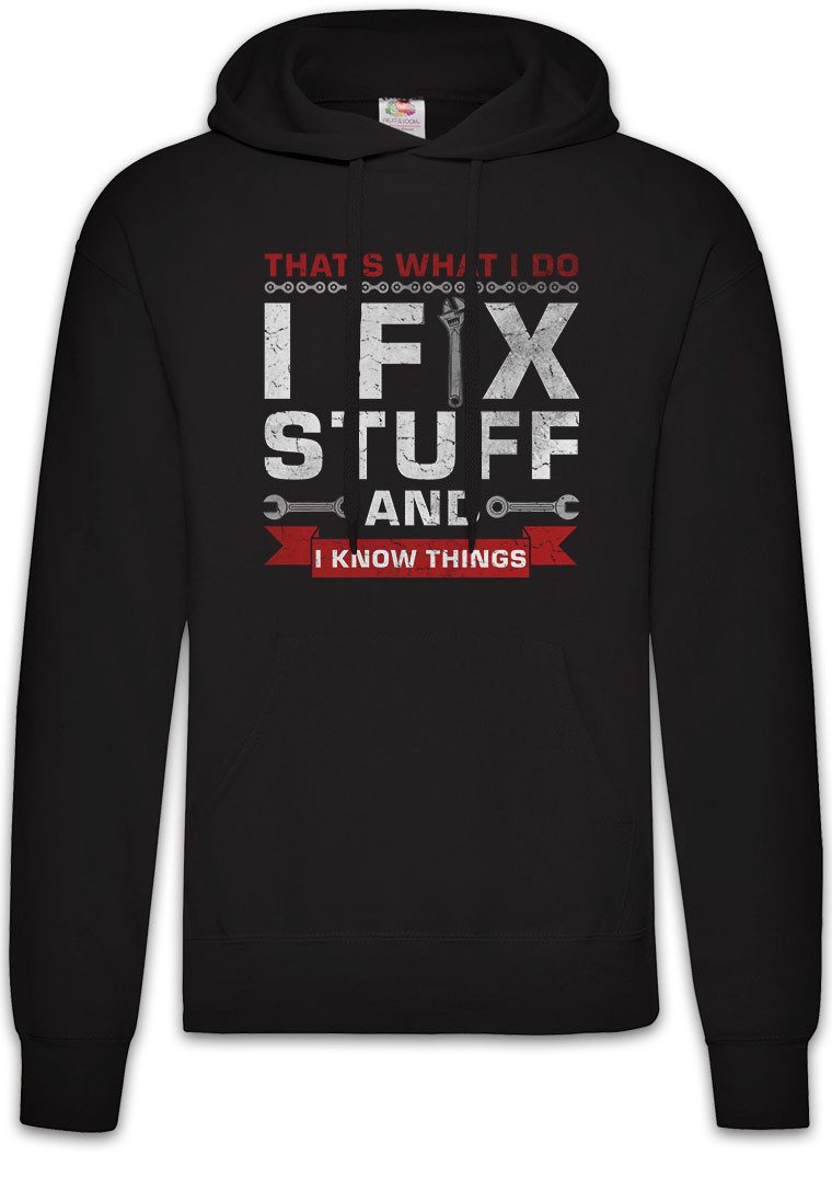 Urban Backwoods Hoodie I Fix Stuff Herren Hoodie Hausmeister Handwerker Heimwerker Werksatt (1-tlg) Job Mechaniker KfZ Beruf