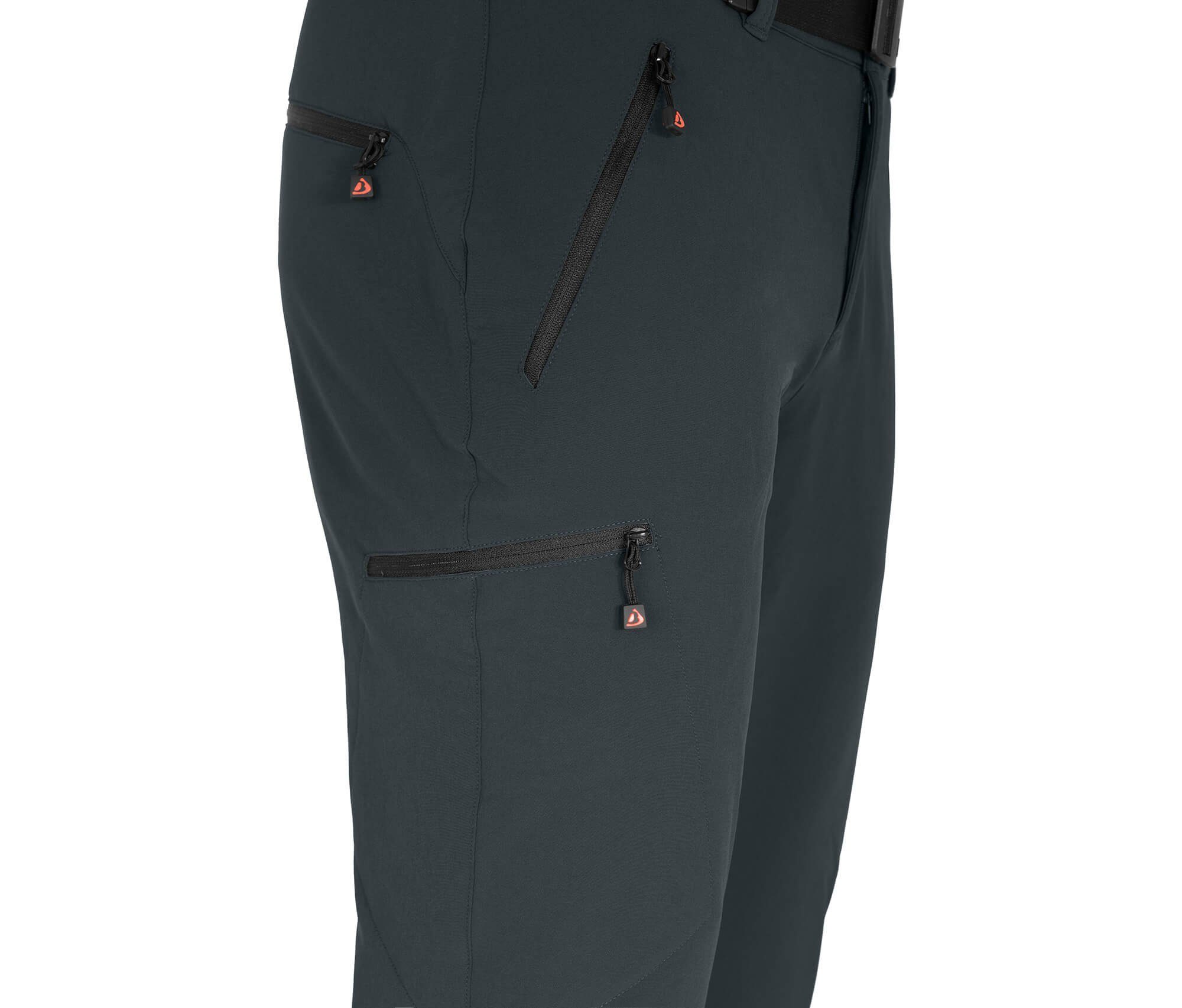 Bergson Outdoorhose VARBERG Herren Winter Softshellhose, robust, Innenfleece recycelt, Normalgröß