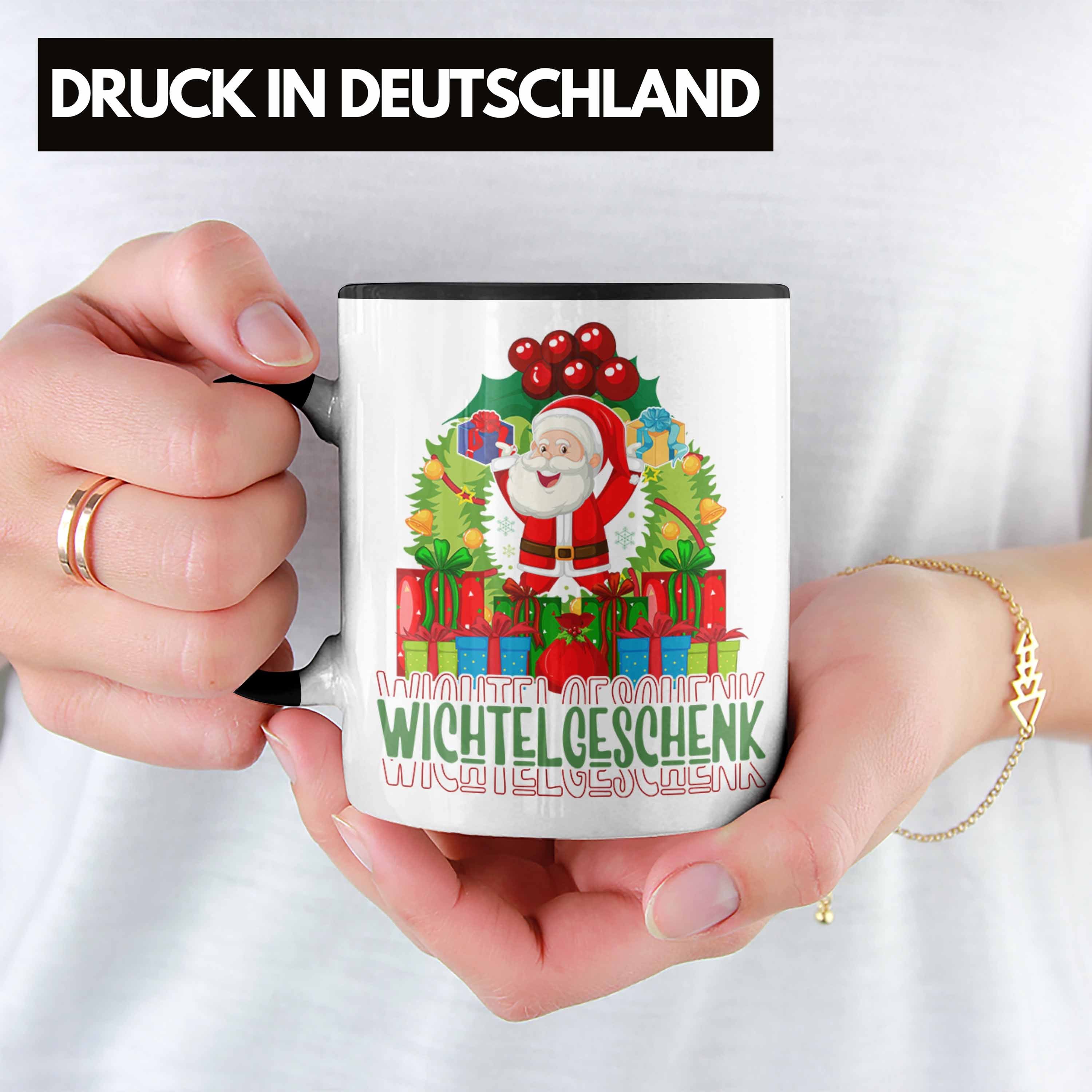 Trendation Tasse Schrott-Wichtelgeschenk für Frauen Wichteln Kollegen Schwarz Geschenk Weihnach
