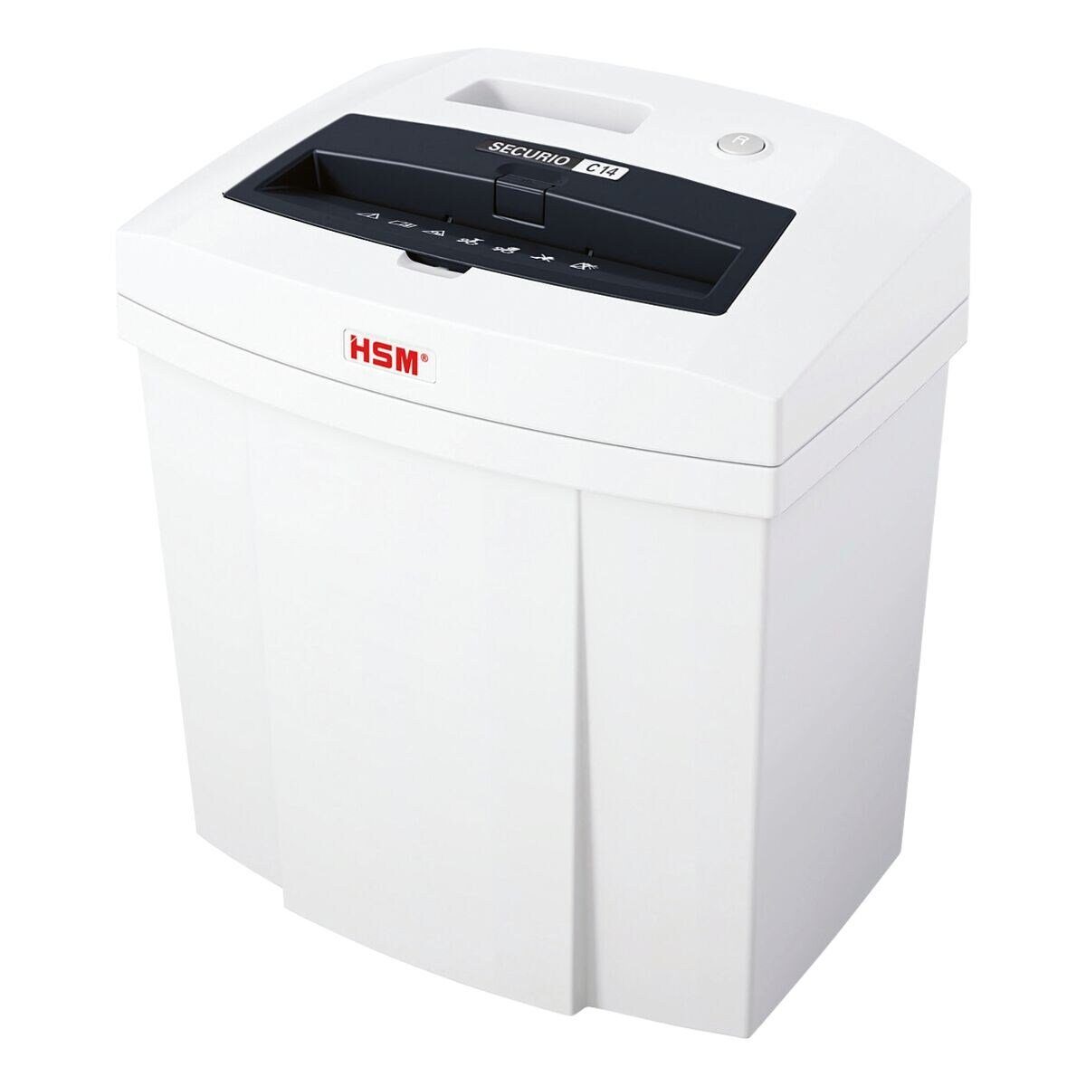 HSM Aktenvernichter Securio C14 3,9 mm, Shredder, Streifenschnitt 3,9 mm, 12 Blatt, 20 Liter