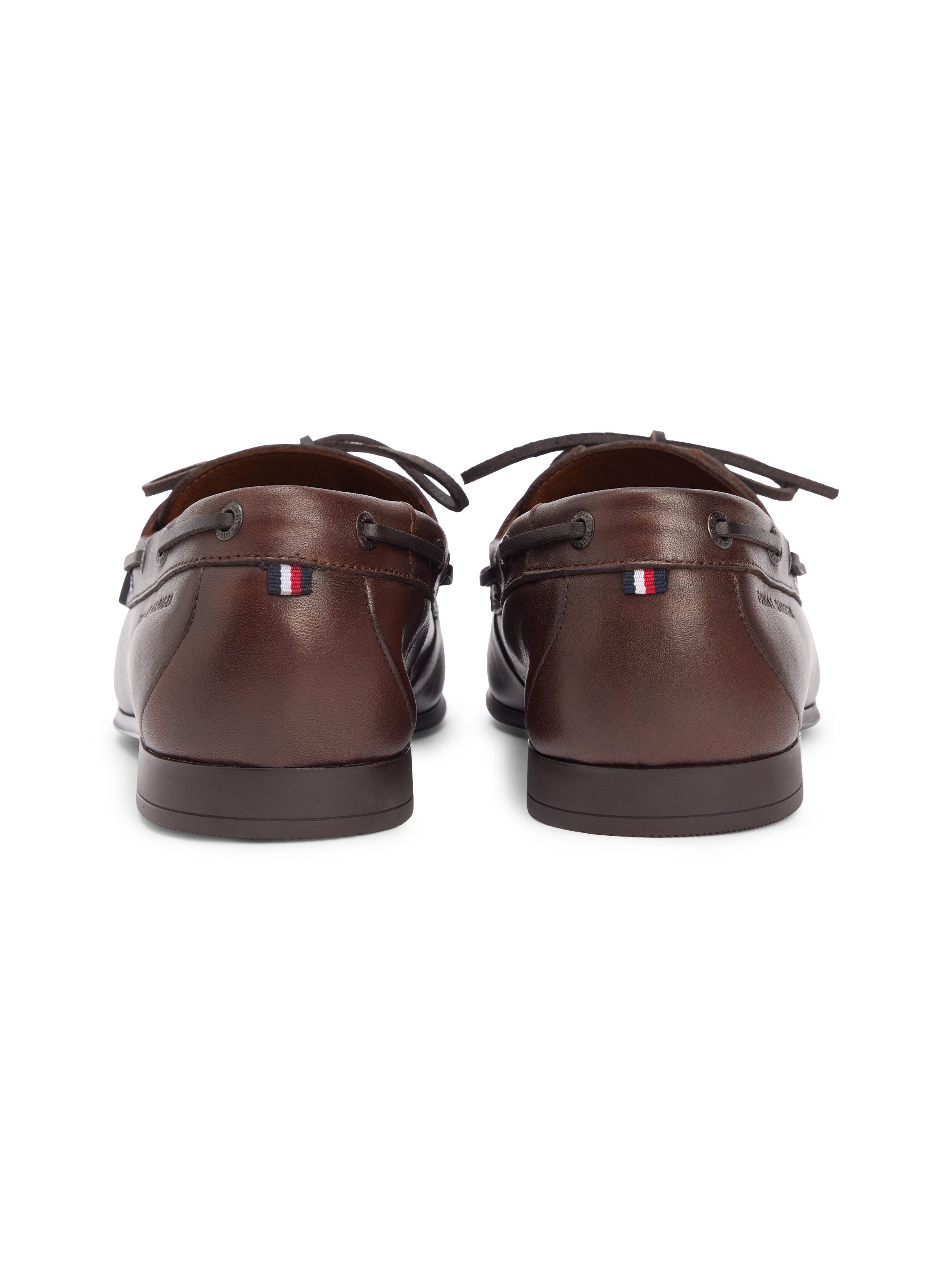 Tommy Hilfiger FLEXIBLE SLIM LEATHER BOAT SHOE Bootsschuh Schnürschuh, Halbschuh mit Mokassinnaht – Bild 4 von 5