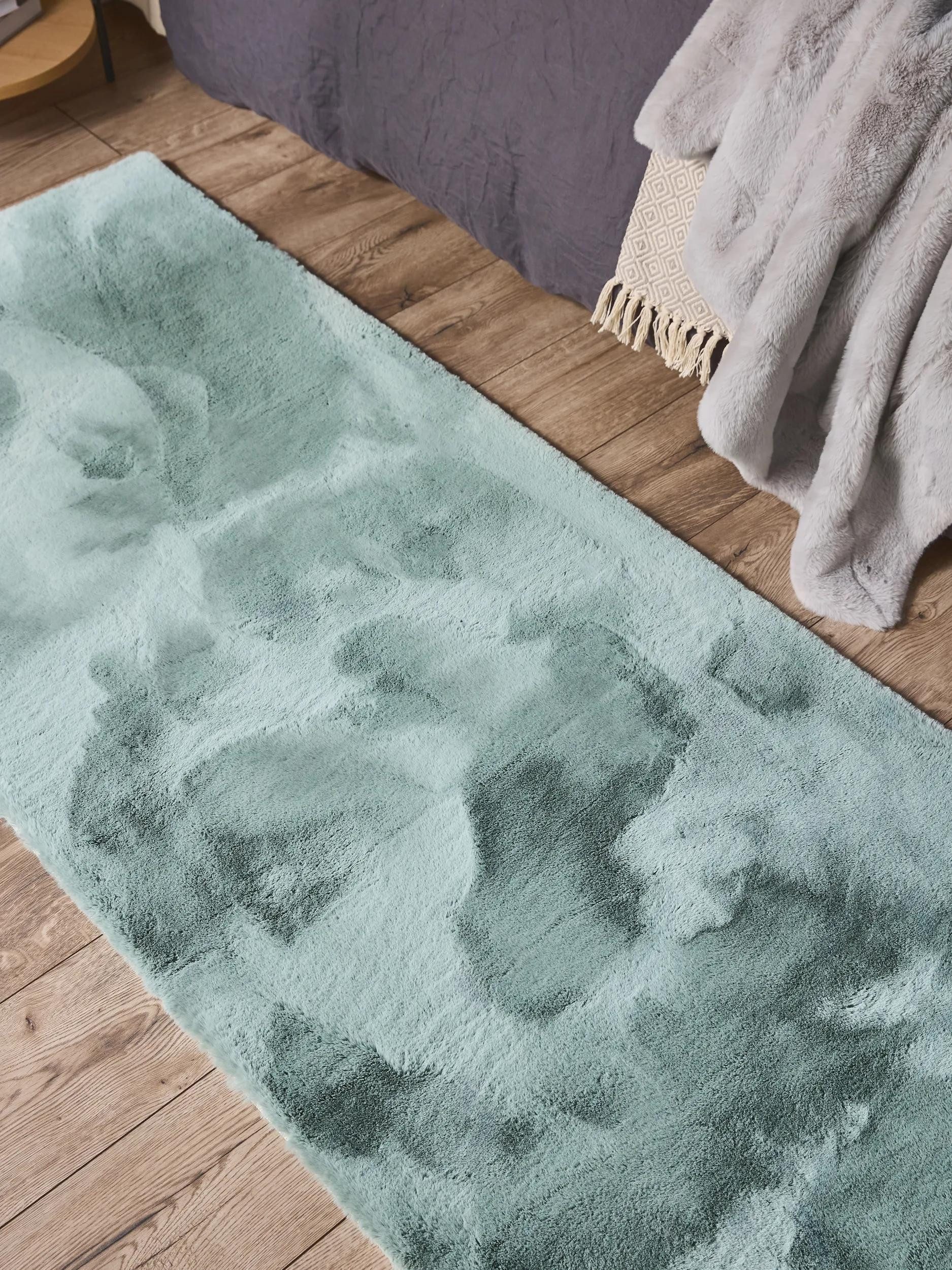 benuta Fellteppich Dave, rechteckig, Höhe: 21 mm, Teppich Wohnzimmer, Schlafzimmer, Esszimmer, Flur, Kunstfaser, Cozy