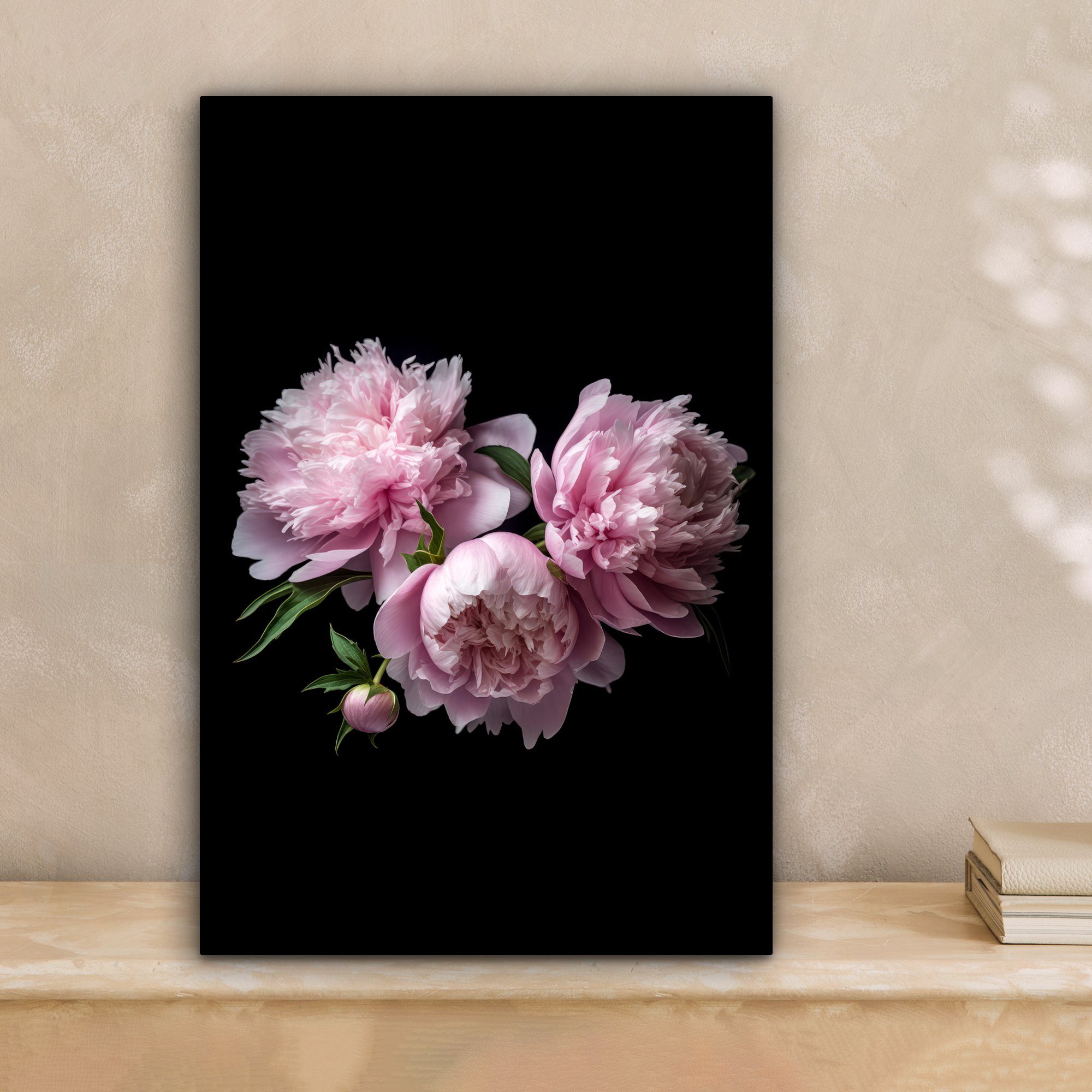 OneMillionCanvasses® Leinwandbild Pfingstrose - Rosa - günstig online kaufen
