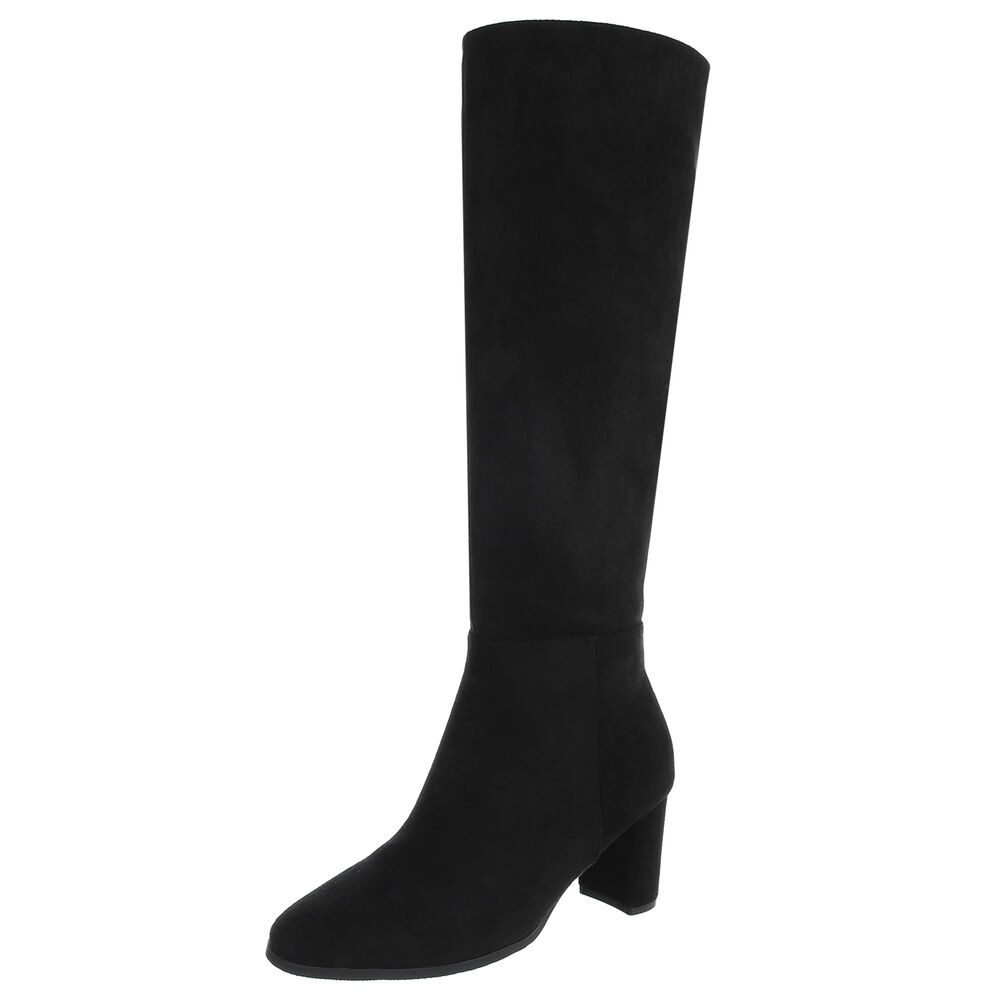 Eleganter Stretch-Stiefel mit Blockabsatz für Damen Stiefel
