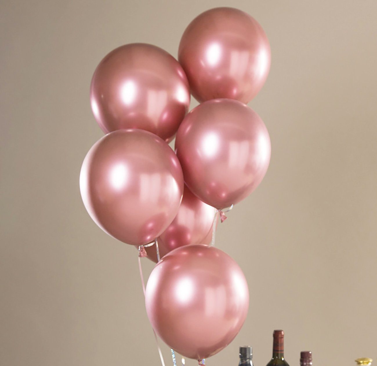 Uana Luftballon Latexballons, Hochzeitsdeko, Geburtstagsdeko Luftballons (100 Stück) Rot