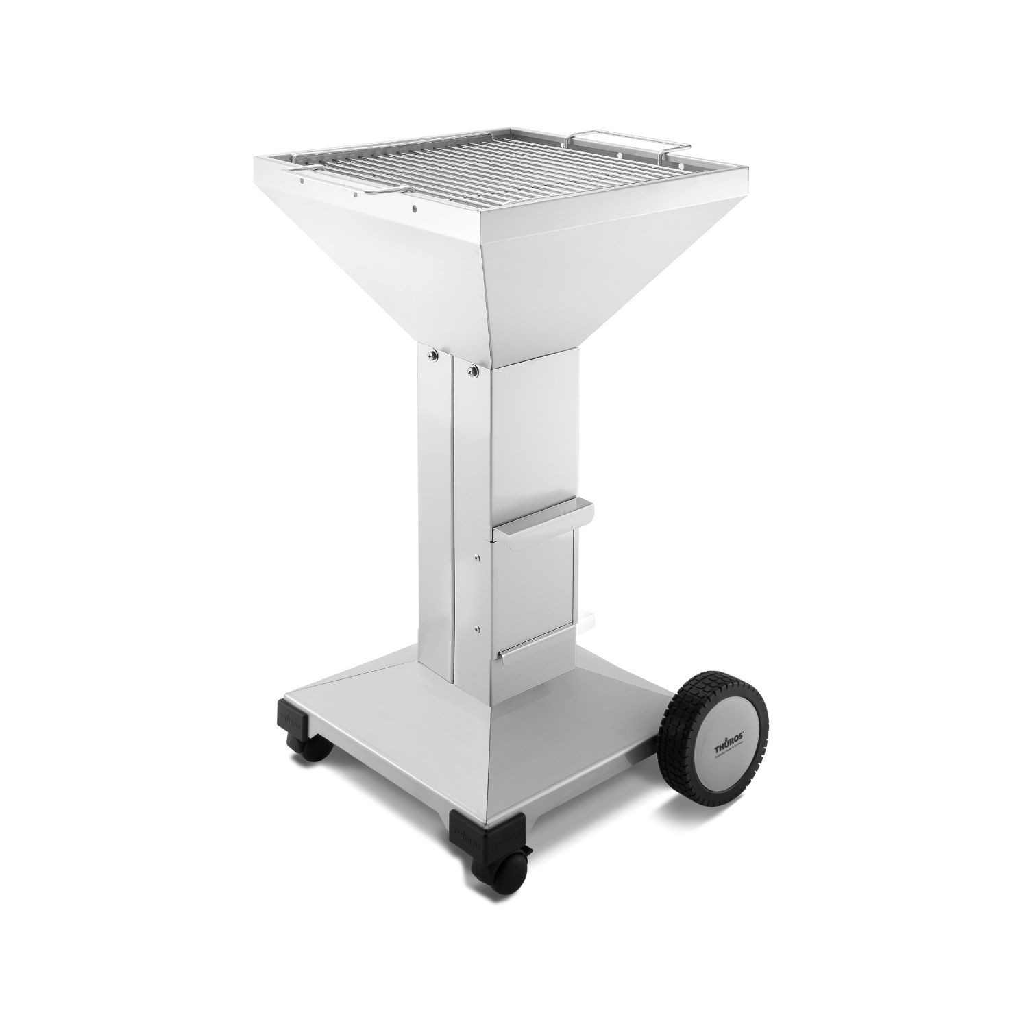 Thüros Holzkohlegrill Thüros T3 Säulengrill Grillfläche 42 x 42 cm mit 4 Rollen