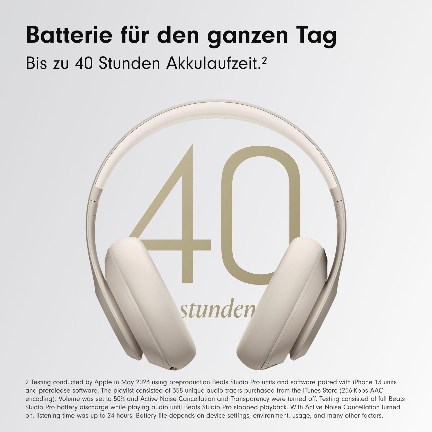 Beats by Dr. Dre Studio Pro Over-Ear-Kopfhörer (Active Noise Cancelling (ANC), Rauschunterdrückung, kompatibel mit Siri, Siri, Bluetooth)