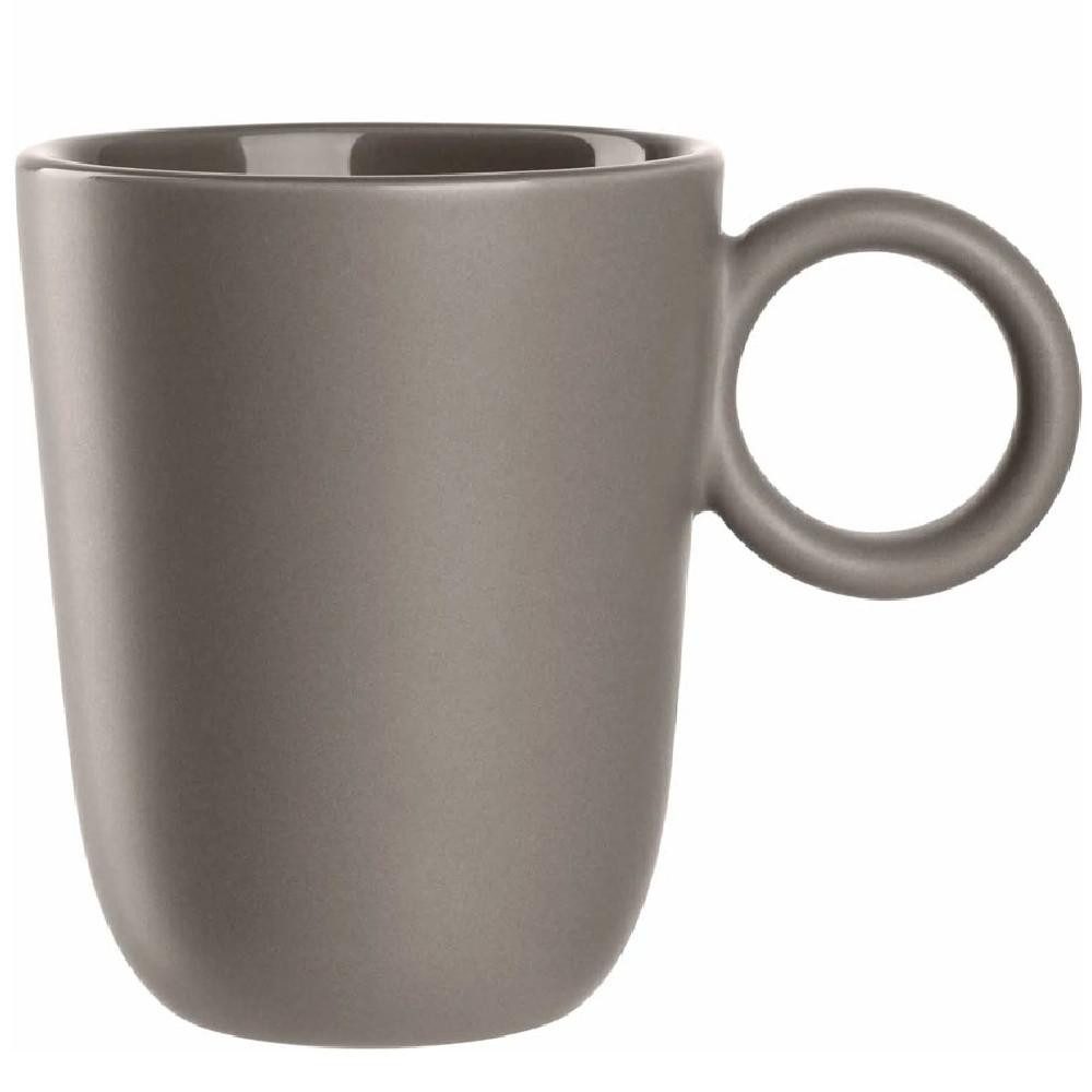 LEONARDO Tasse Leonardo Henkelbecher Tasse Roma Beige (400ml) (4-teilig)