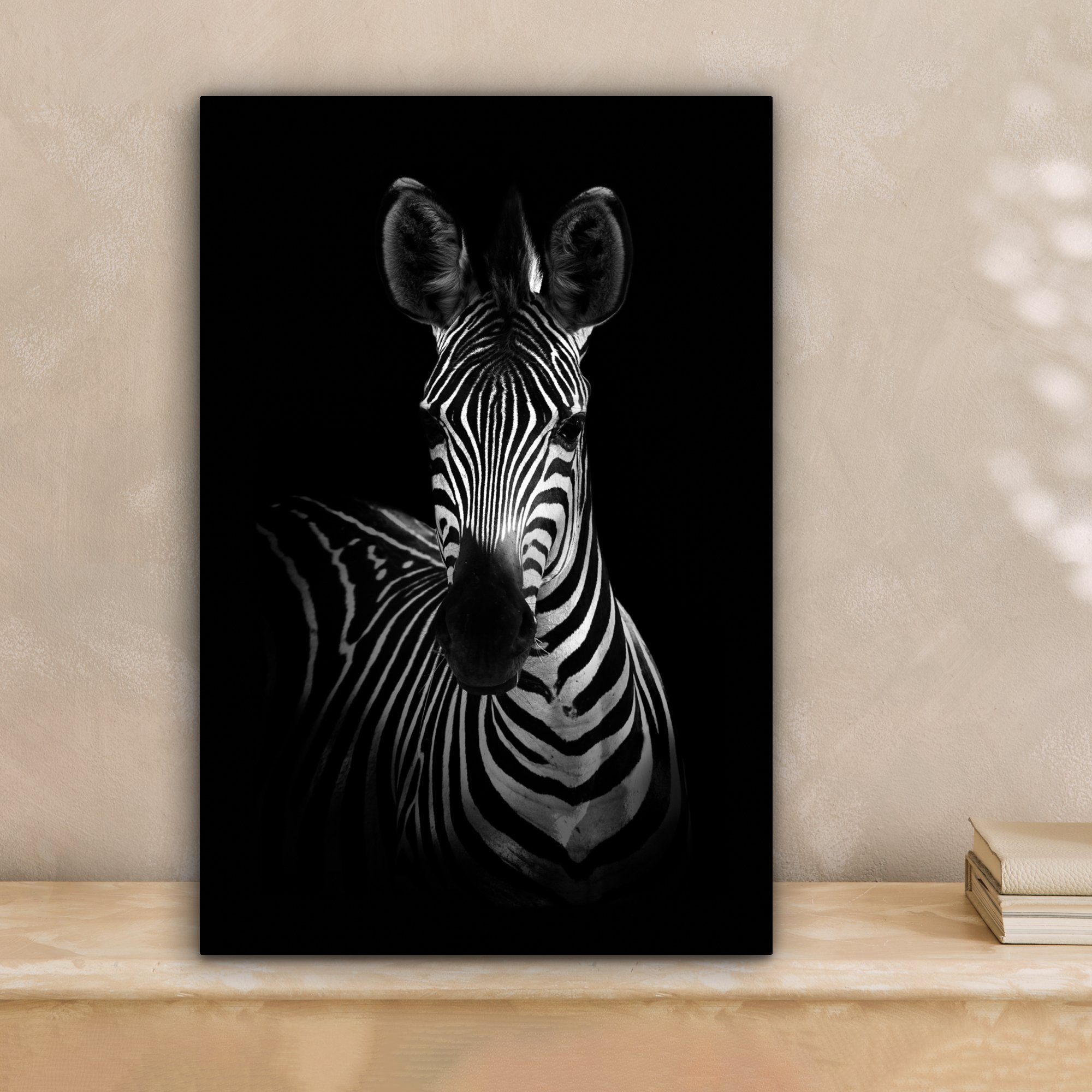OneMillionCanvasses® Leinwandbild Zebra - Tiere - günstig online kaufen