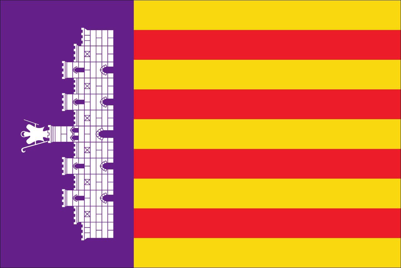 flaggenmeer Flagge Flagge Mallorca 110 g/m² Querformat