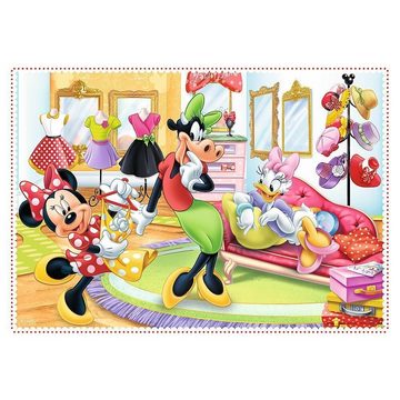 Trefl Puzzle 4 in 1 Puzzle - Disney Minnie Mouse (Kinderpuzzle), 19 Puzzleteile
