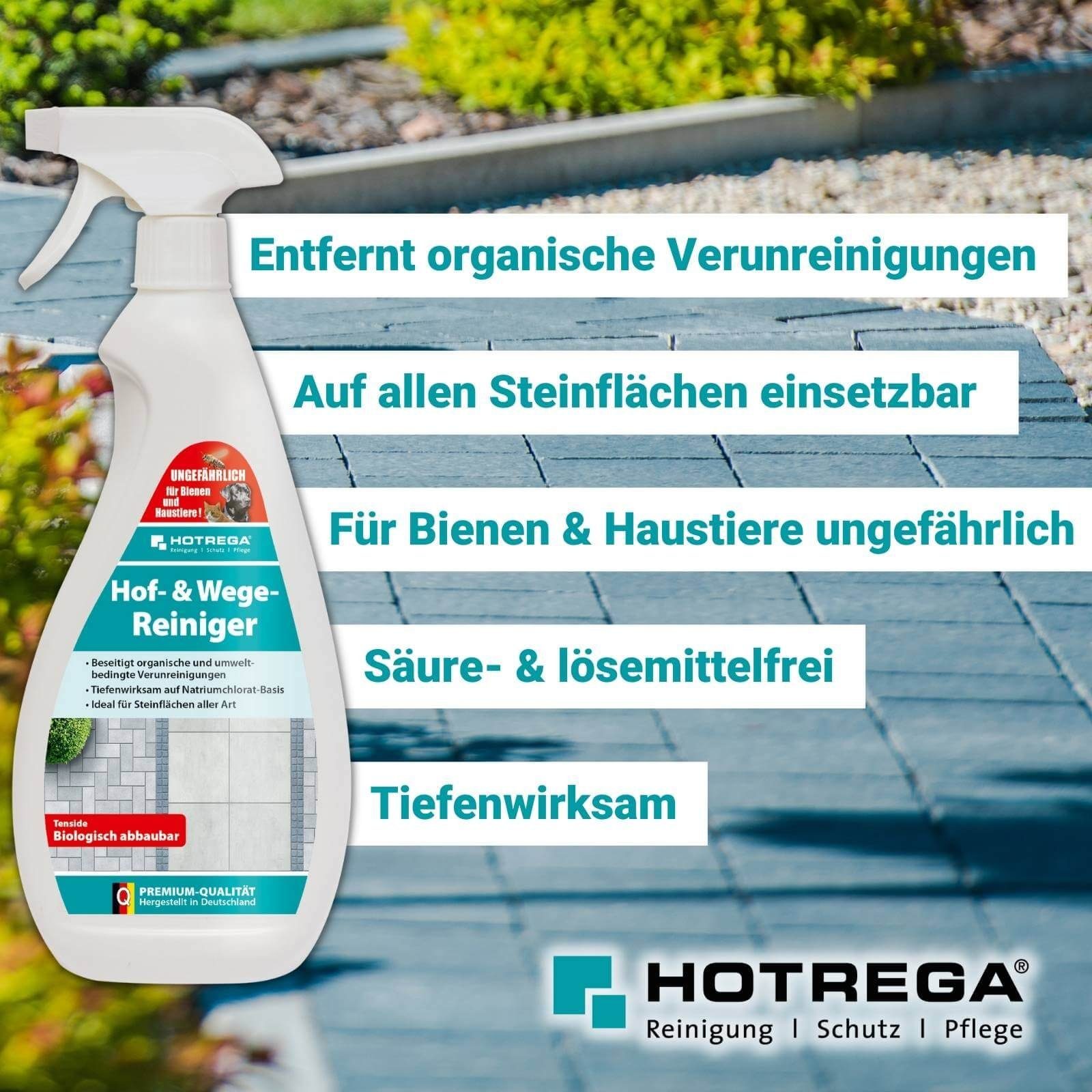 Hof- ml Wege-Reiniger & HOTREGA® Universalreiniger 750