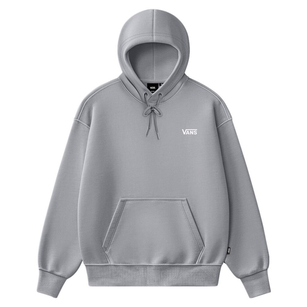 Vans Kapuzensweatshirt Left Chest Pullover mit Rundhalsausschnitt, aus Baumwolle, in normaler Länge