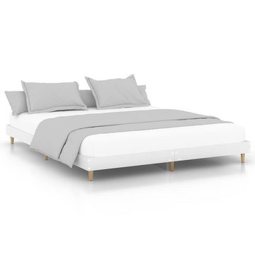 furnicato Bett Bettgestell Weiß 160x200 cm Holzwerkstoff