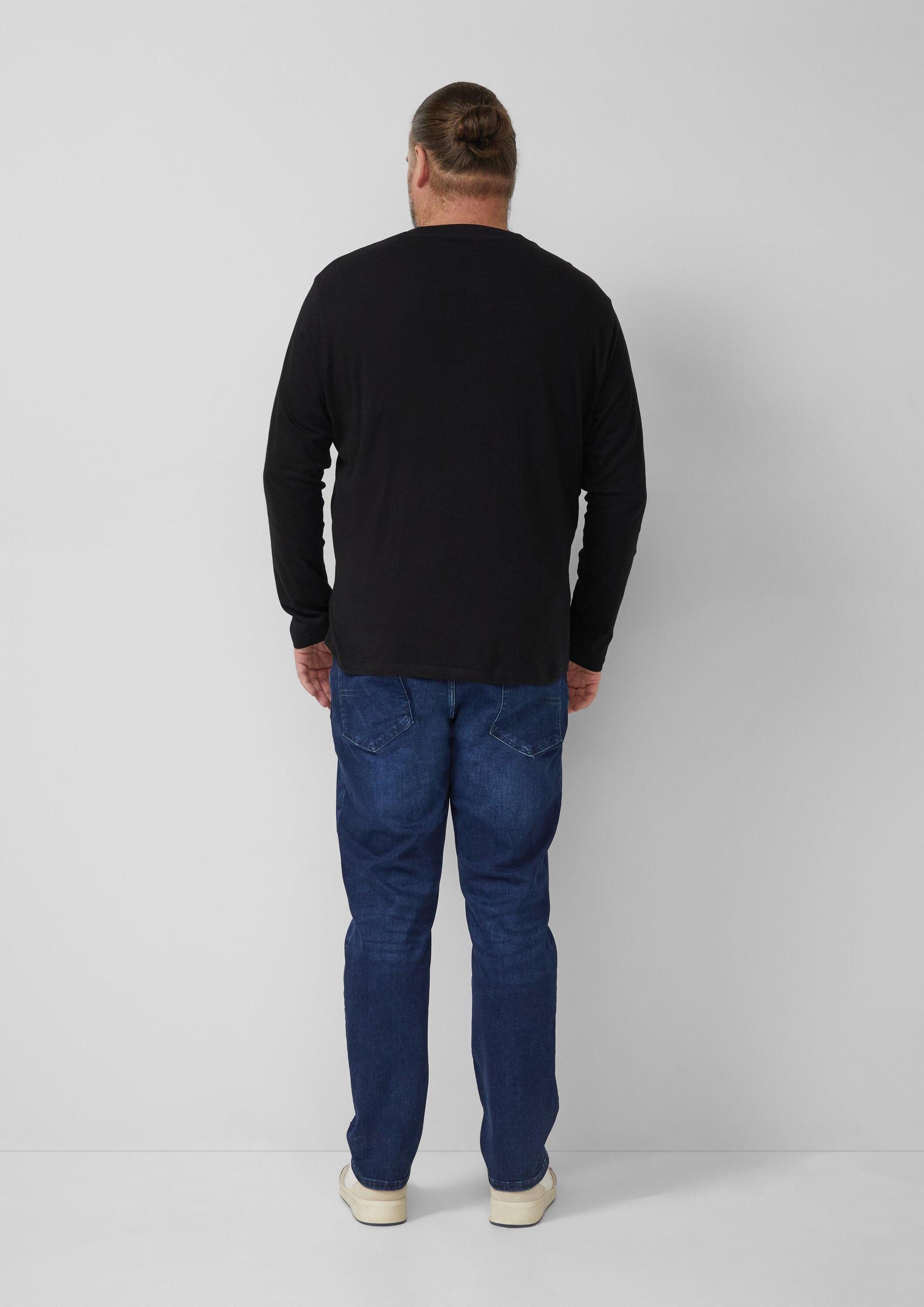 s.Oliver Langarmshirt T-Shirt Weiches Langarmshirt aus Baumwolle