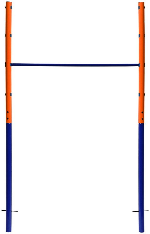Best Sporting Turnreck 61392 Laura Spielplatz, blau/orange/blau, 3  verstellbare Höhen ca. 97-123-150 cm