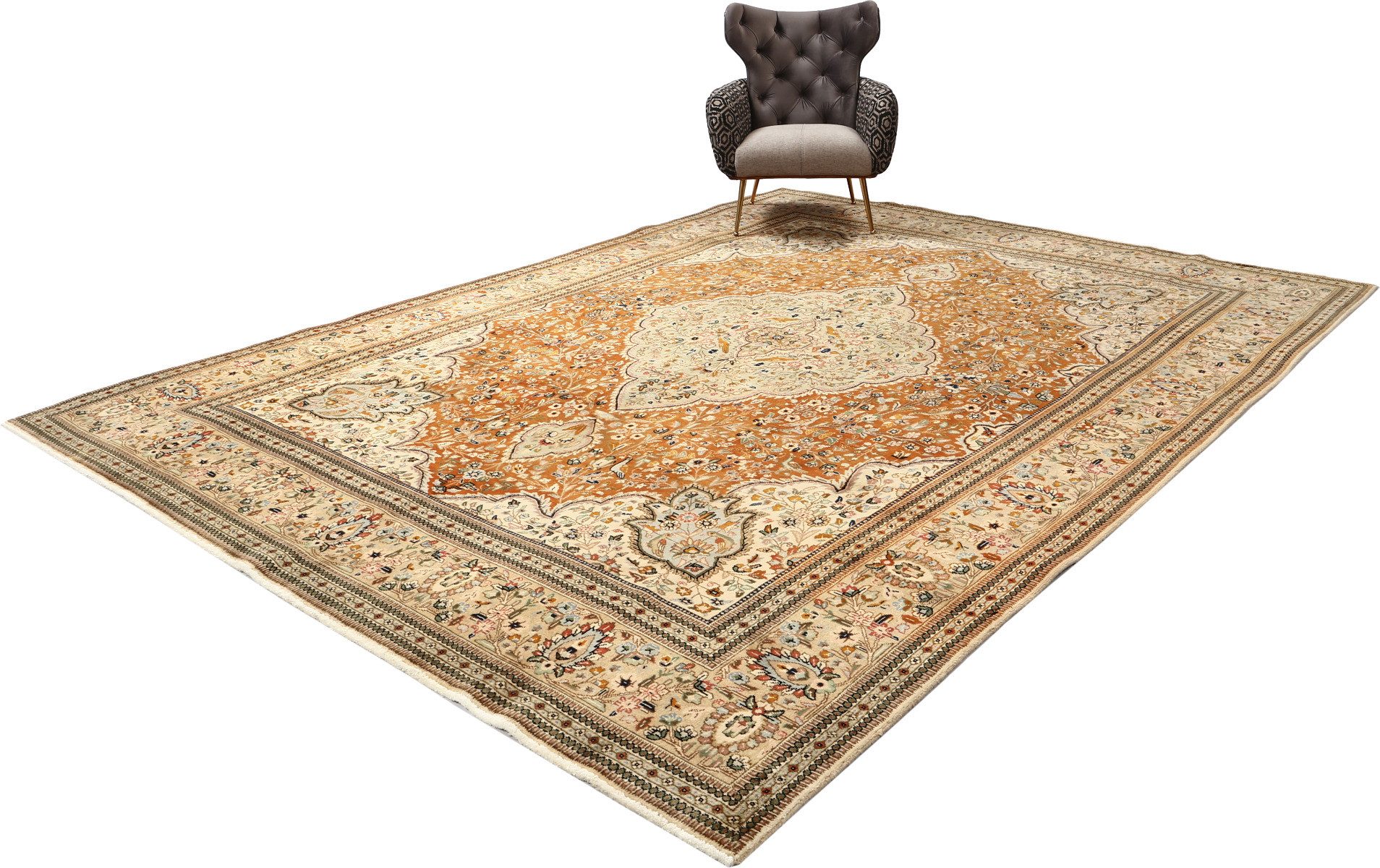 Carpet Avenue Teppich Tabriz Tabatabai Patina 369x279, Rechteck, Höhe: 7 mm