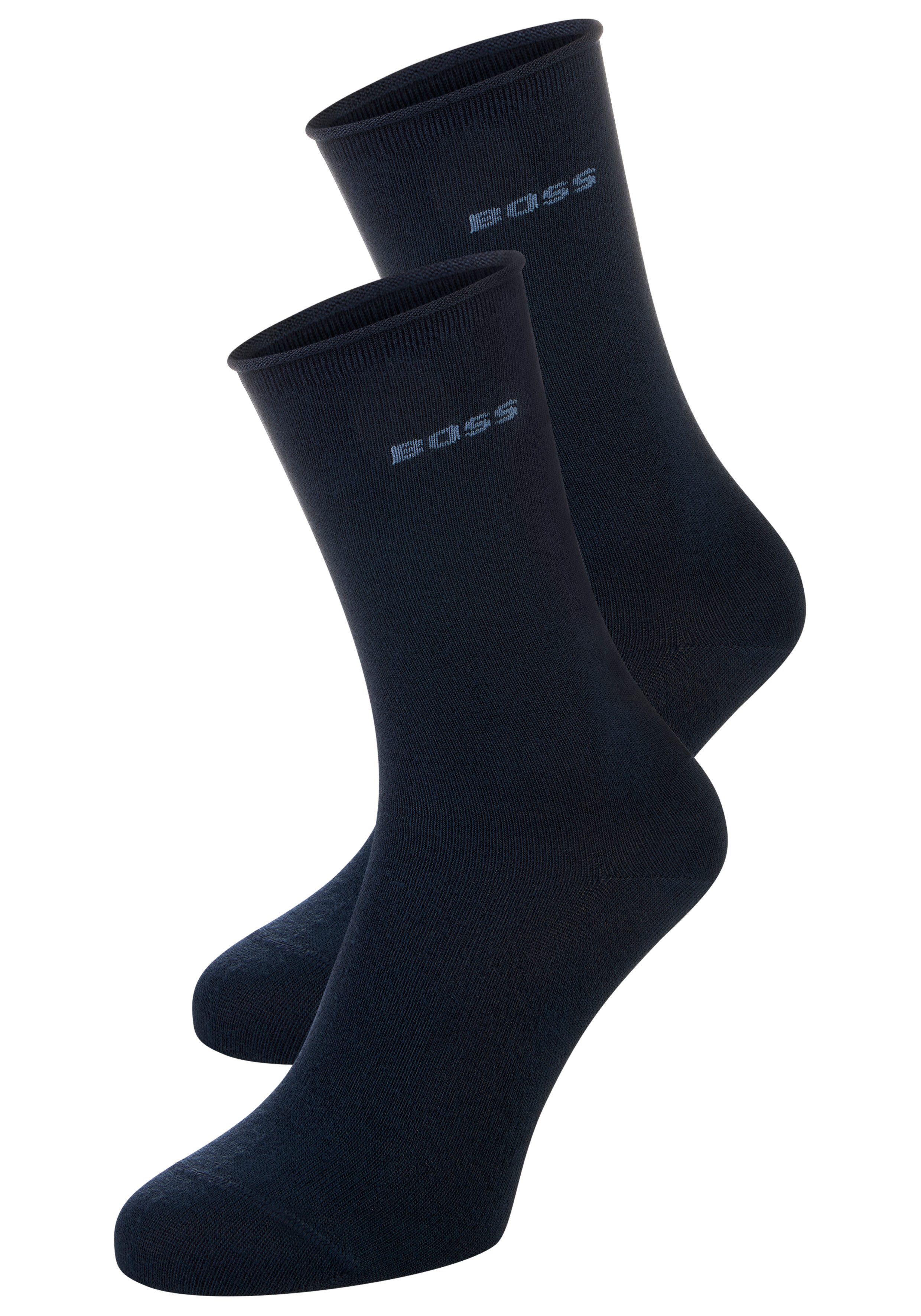 BOSS Socken (2-Paar) mittelhoch, verstärkte Zehen- und Fersenpartie günstig online kaufen