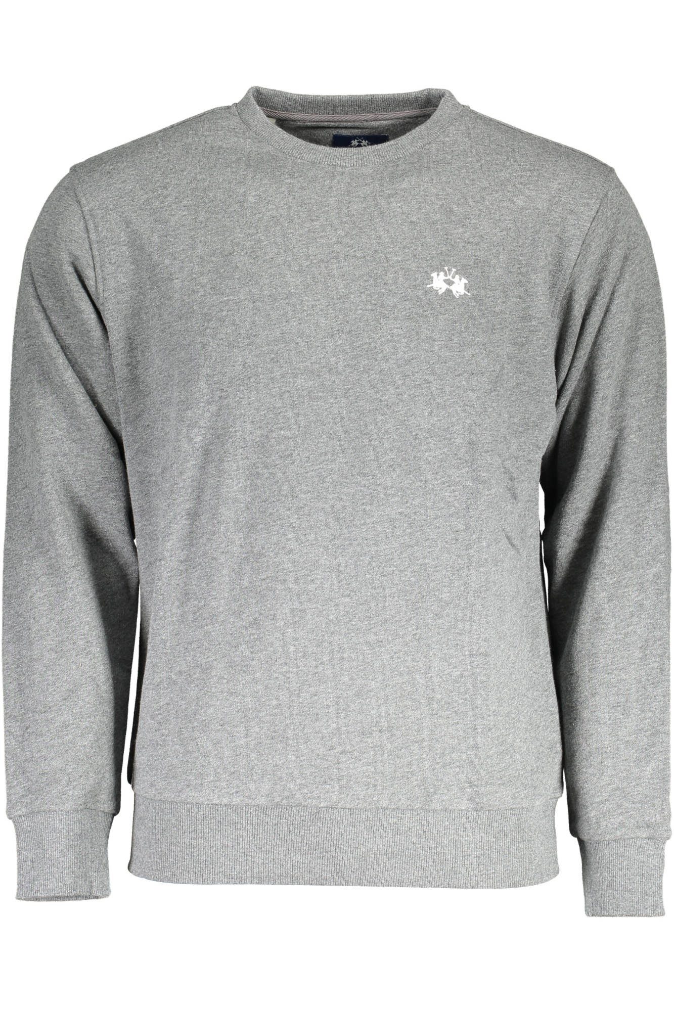 La Martina Sweatshirt Graues Herren-Sweatshirt: Stilvoll & Sportlich mit