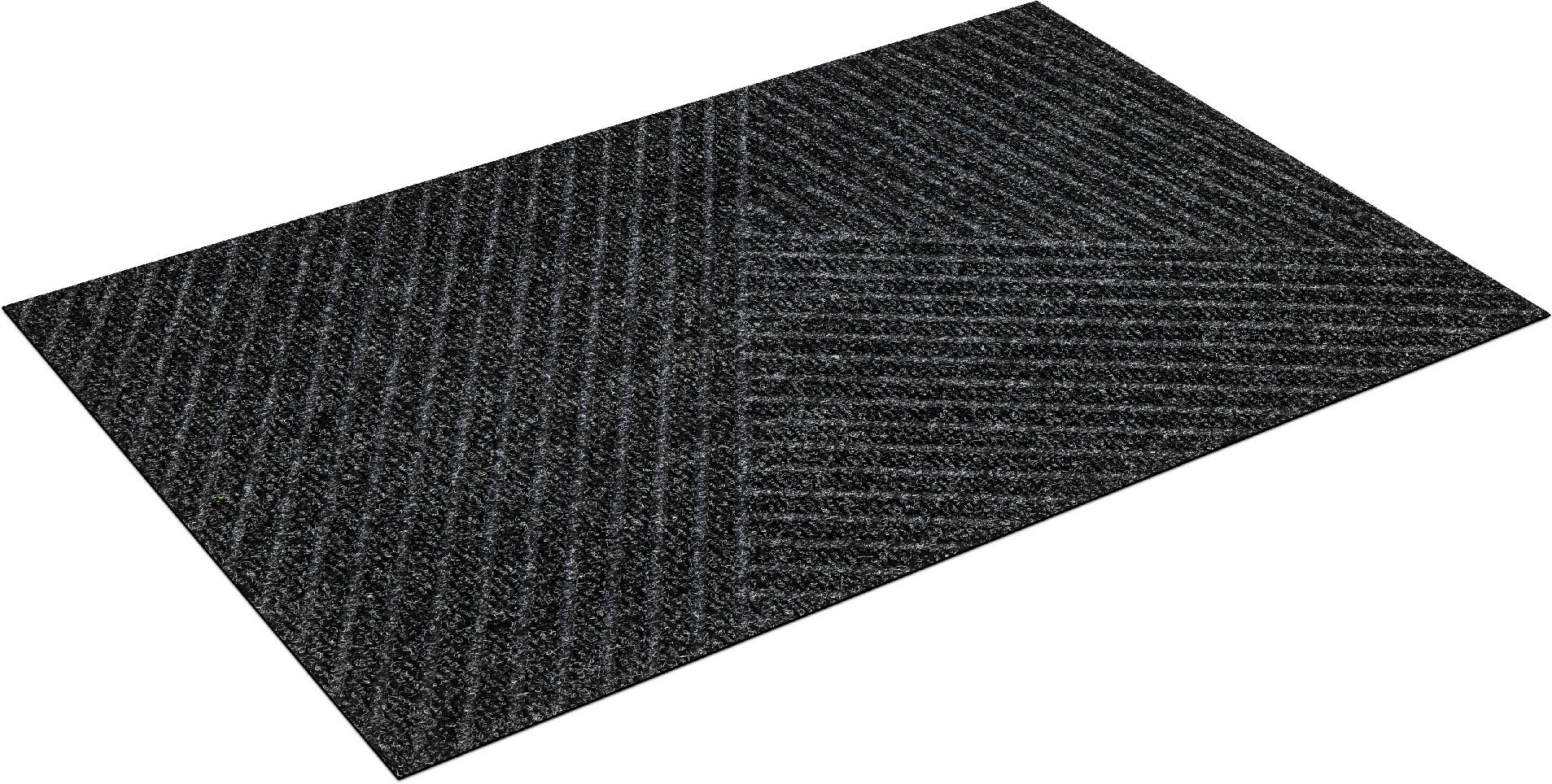 Fußmatte »Stripes«, wash+dry by Kleen-Tex, rechteckig, Höhe 8 mm, Schmutzfangmatte, dezentes Streifen Design, In- und Outdoor geeignet, waschbar-Otto