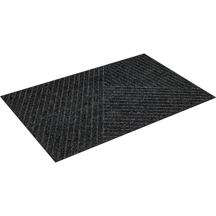 Fußmatte Stripes wash+dry by Kleen-Tex rechteckig Höhe: 8 mm Schmutzfangmatte dezentes Streifen Design waschbar