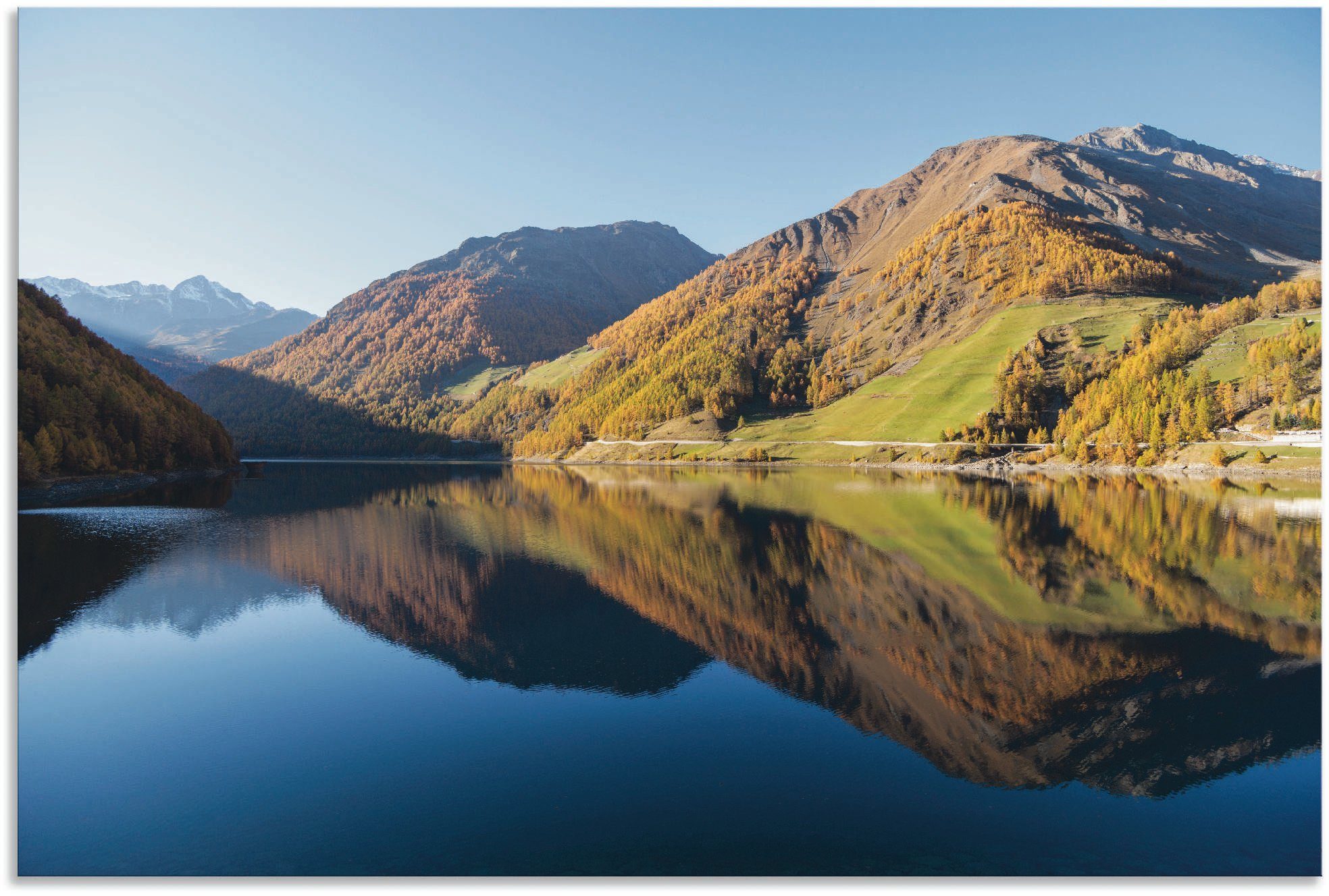 Leinwandbild, versch. Herbsttraum Südtirol, oder Wandbild Größen Alubild, (1 in Wandaufkleber in St), Artland Berge Poster Alpenbilder als &