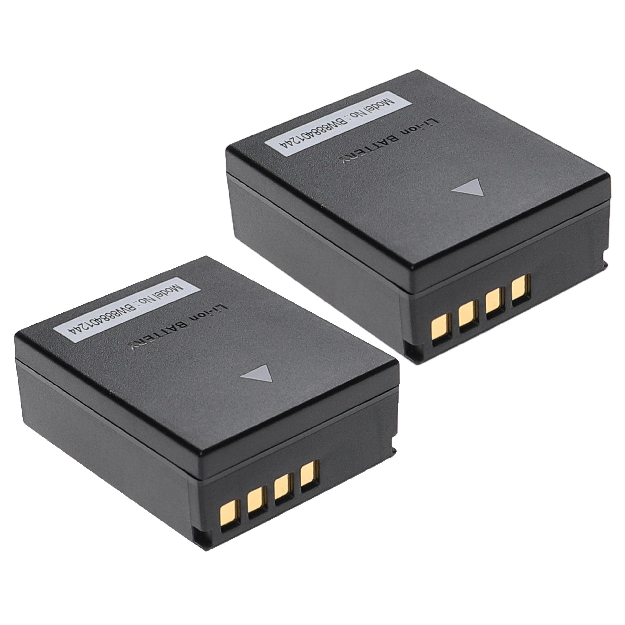Extensilo Akku passend für Olympus OM-D E-M1 Mark II, E-M1 Mark III Kamera-Akku Akku Li-Ion 2000 mAh (7,4 V, 2 St), Leistungsfähige Austausch-Akkus für Digitalkamera, Spiegelreflexkamera