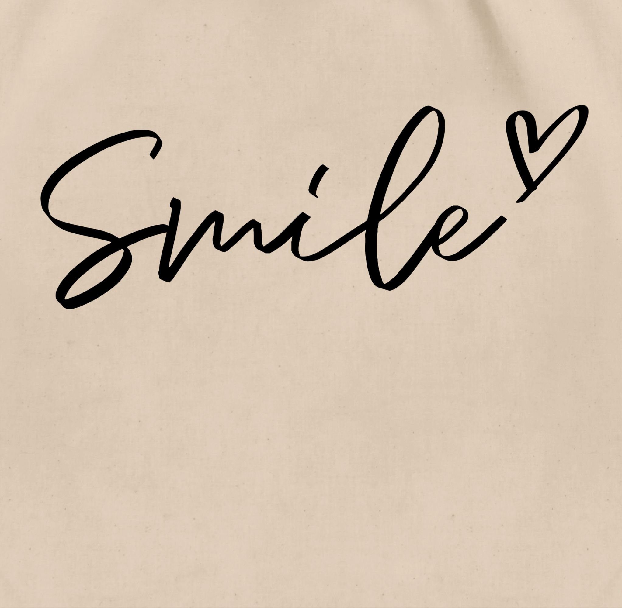 Shirtracer Turnbeutel Smile - Schriftzug, Sprüche günstig online kaufen