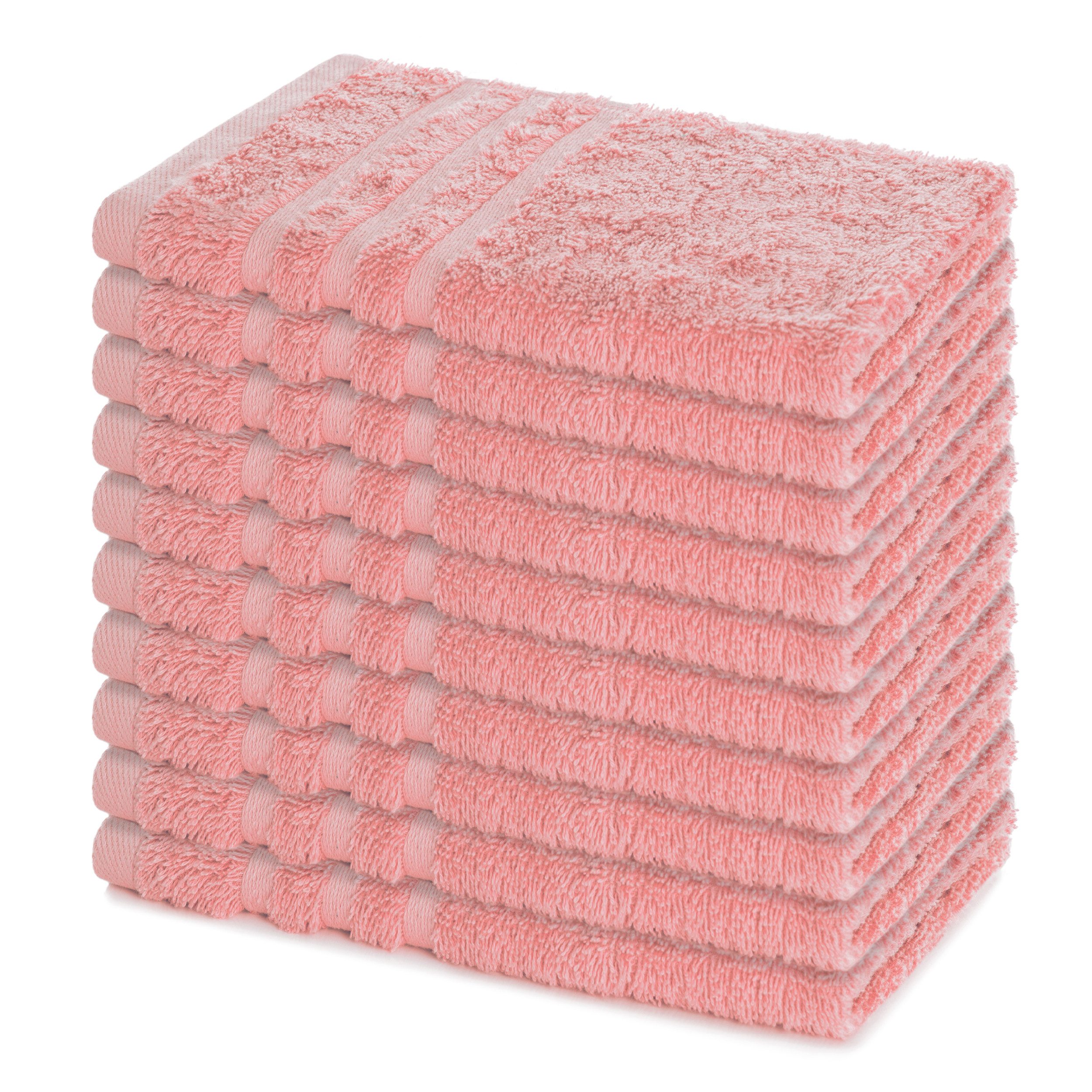 Lavea Gästehandtücher 30x50 cm, 10er Set Gästehandtuch, Elena-Frottee Handt günstig online kaufen