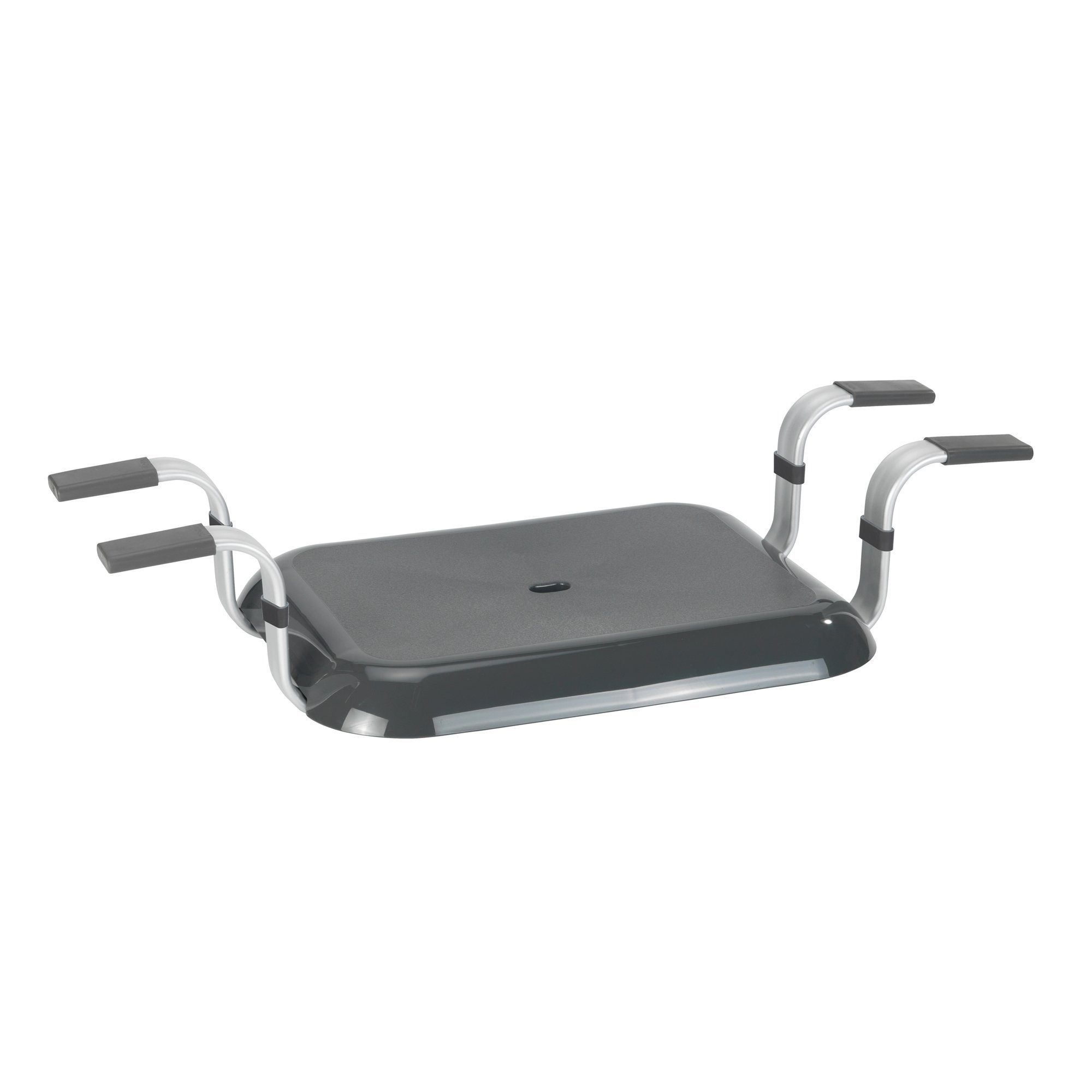 WENKO Badewannenhocker WENKO Badewannensitz Secura Premium Grau 74 x 15,5 x 36 cm bis 150 kg, belastbar bis 150 kg